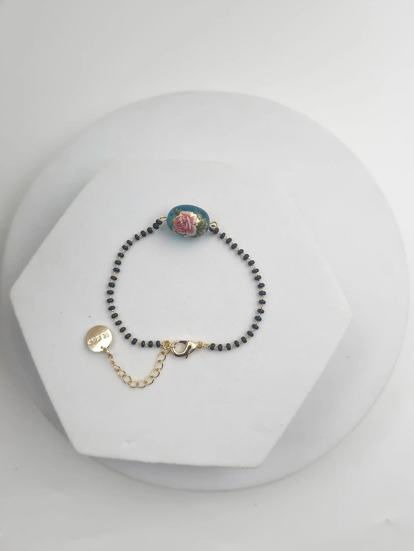 Japanese Decal Floral Hand MS Bracelet