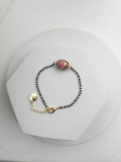 Japanese Decal Floral Hand MS Bracelet