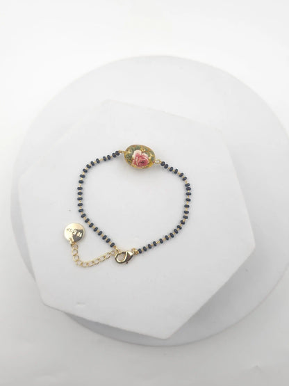 Japanese Decal Floral Hand MS Bracelet