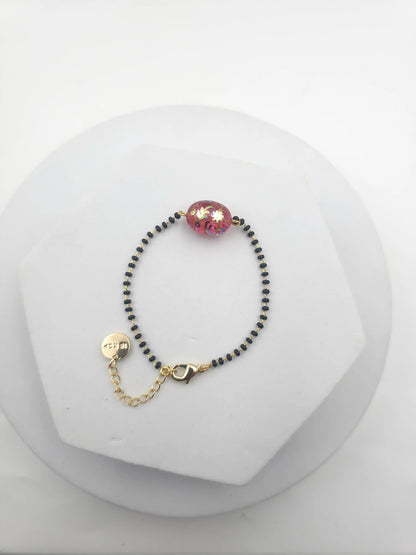 Japanese Decal Floral Hand MS Bracelet