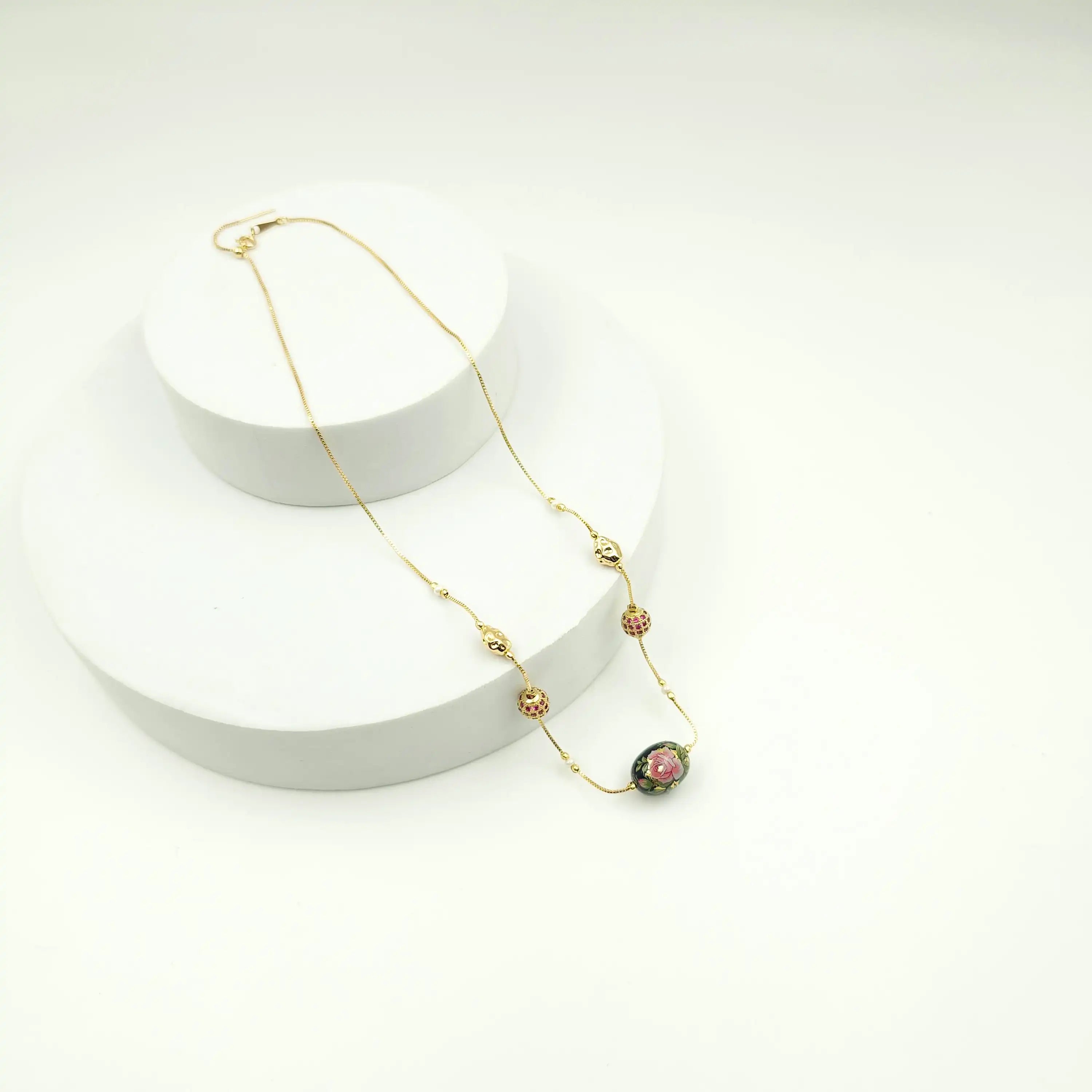 Floral Indian Dainty Necklace