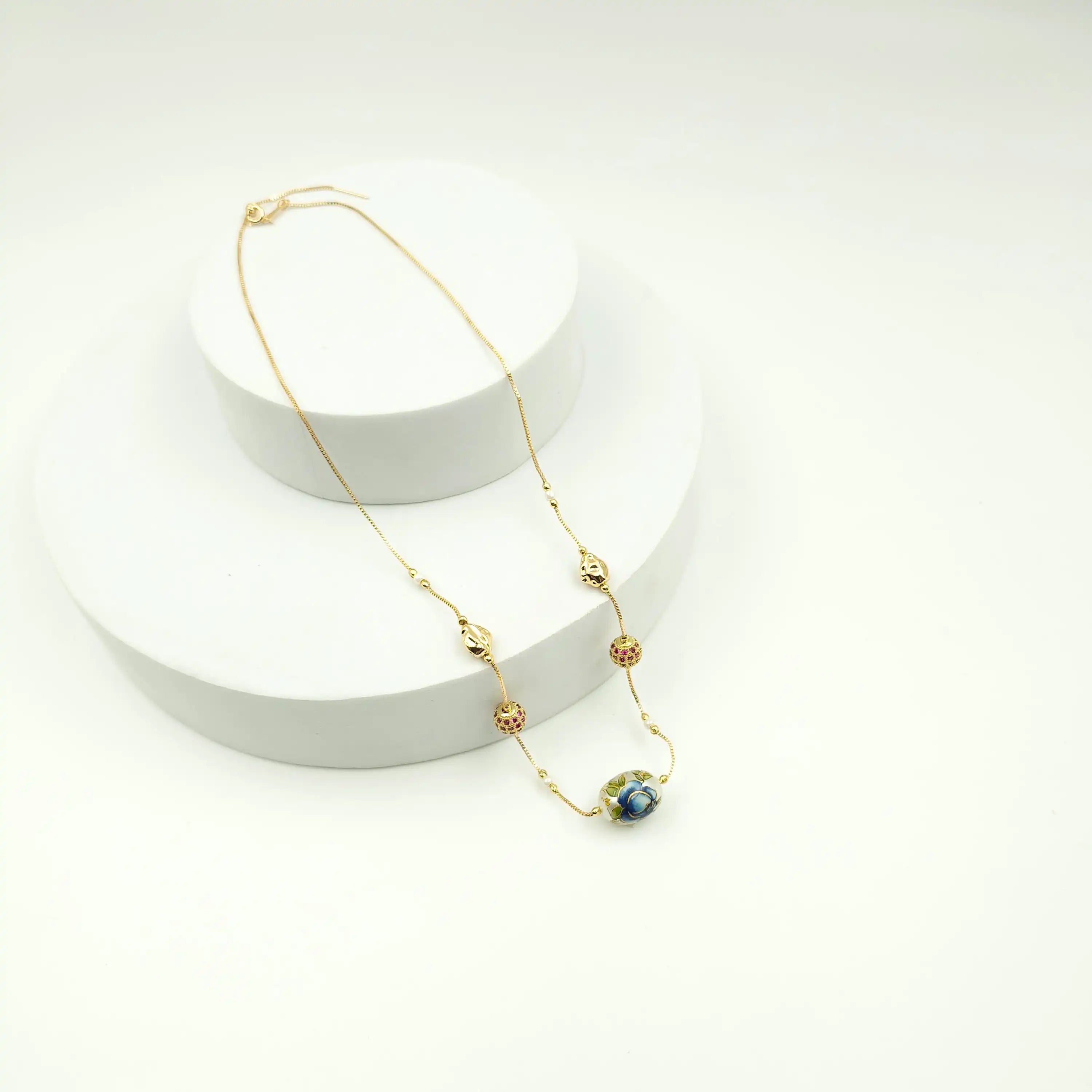 Floral Indian Dainty Necklace