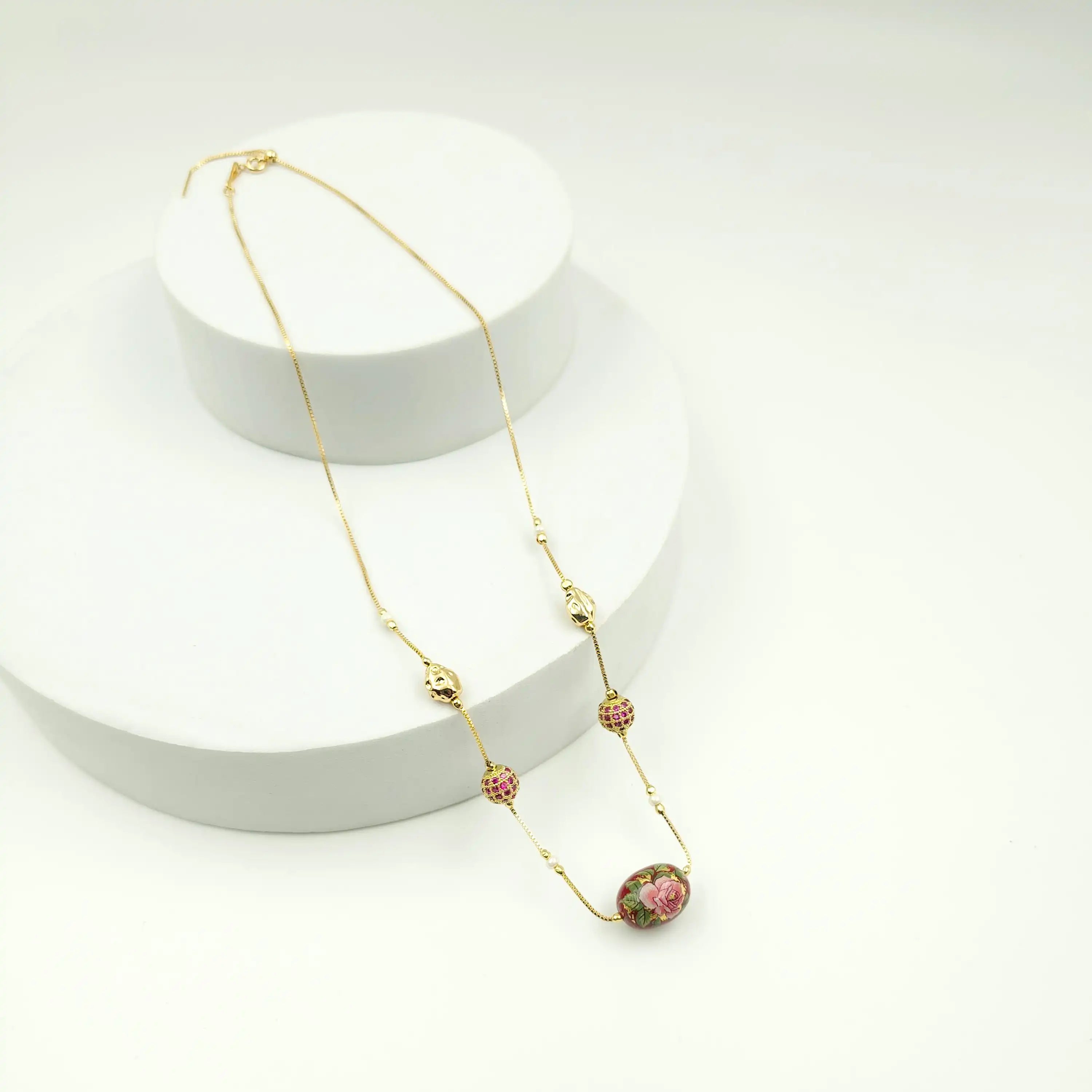 Floral Indian Dainty Necklace