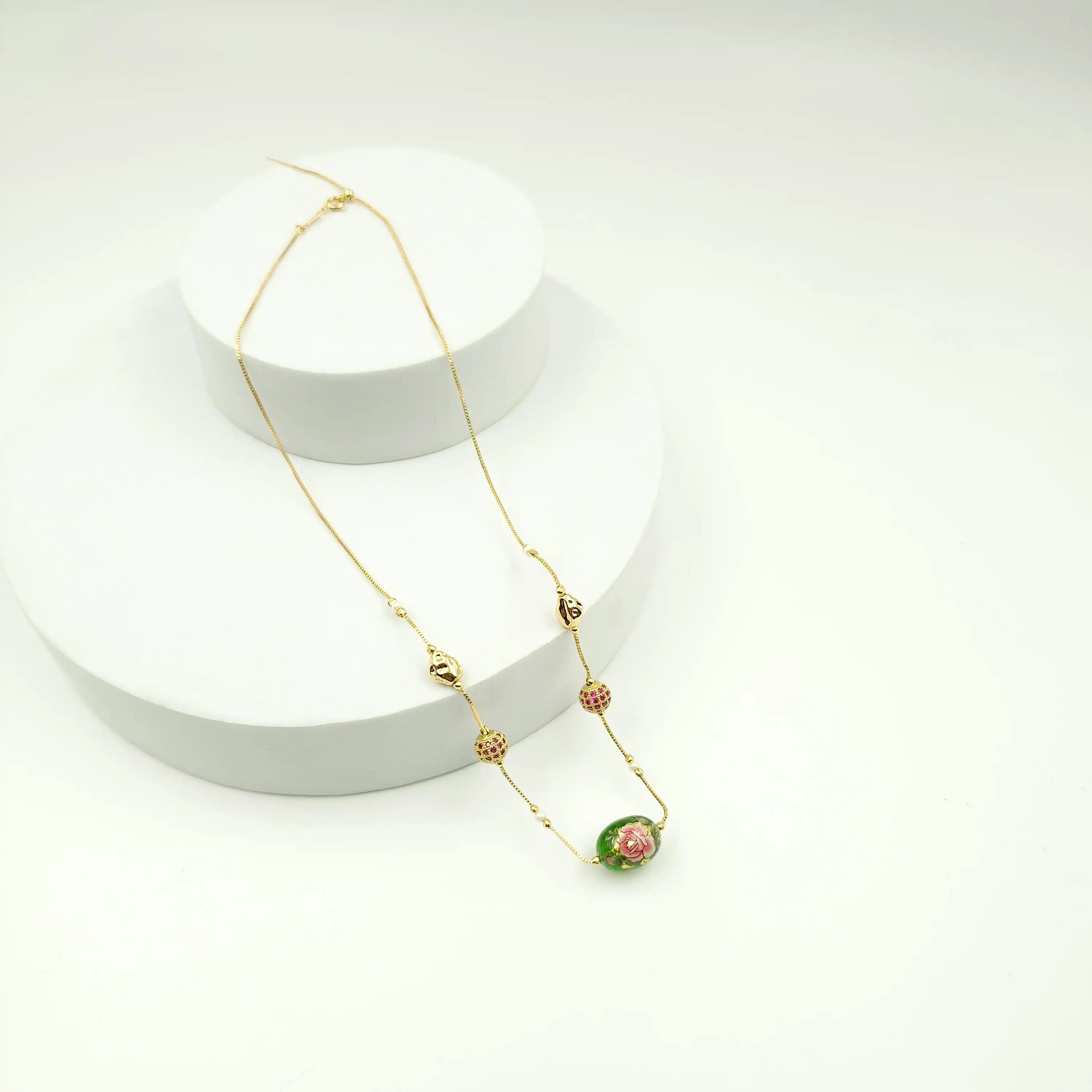 Floral Indian Dainty Necklace