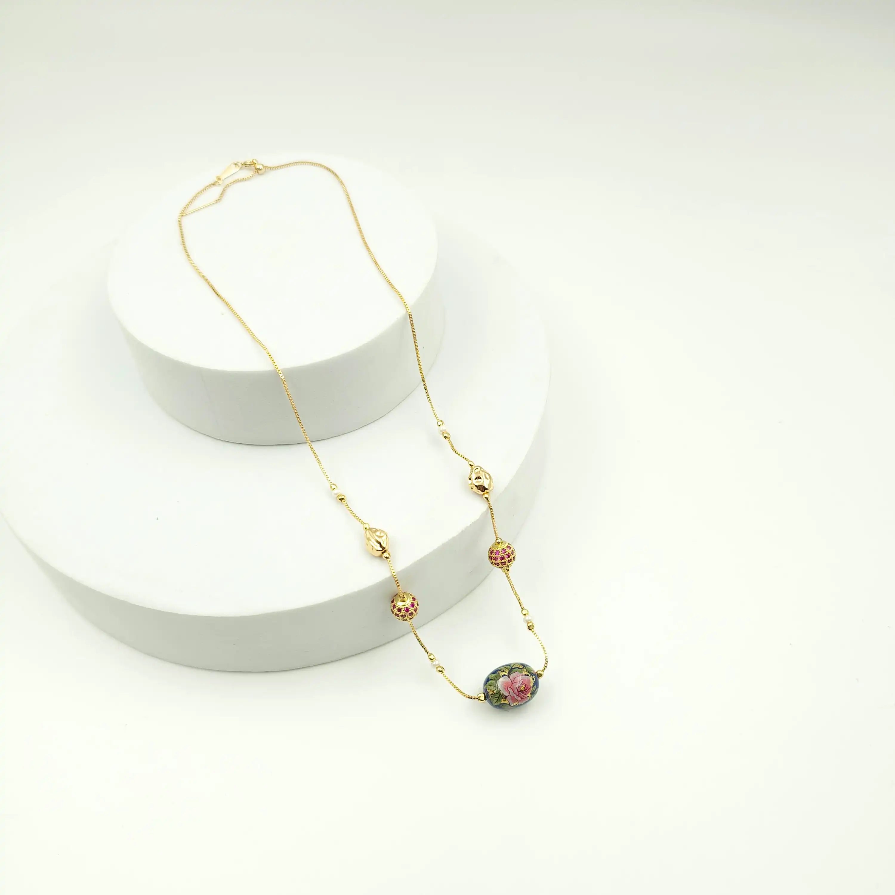 Floral Indian Dainty Necklace