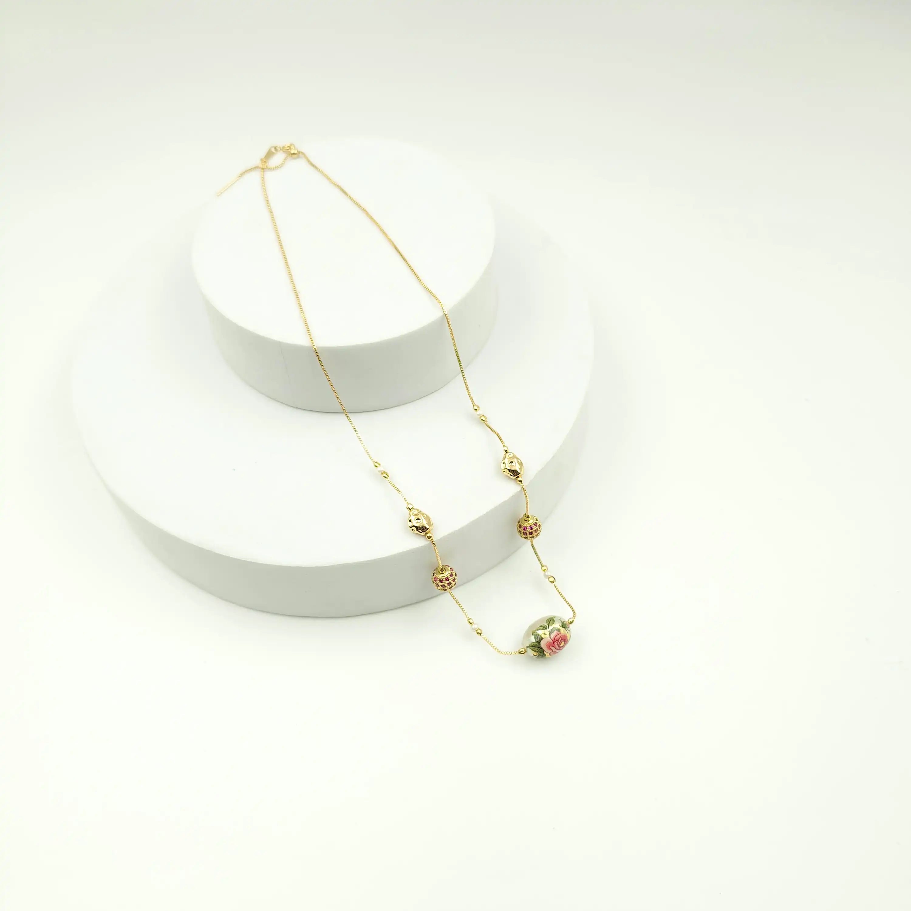 Floral Indian Dainty Necklace