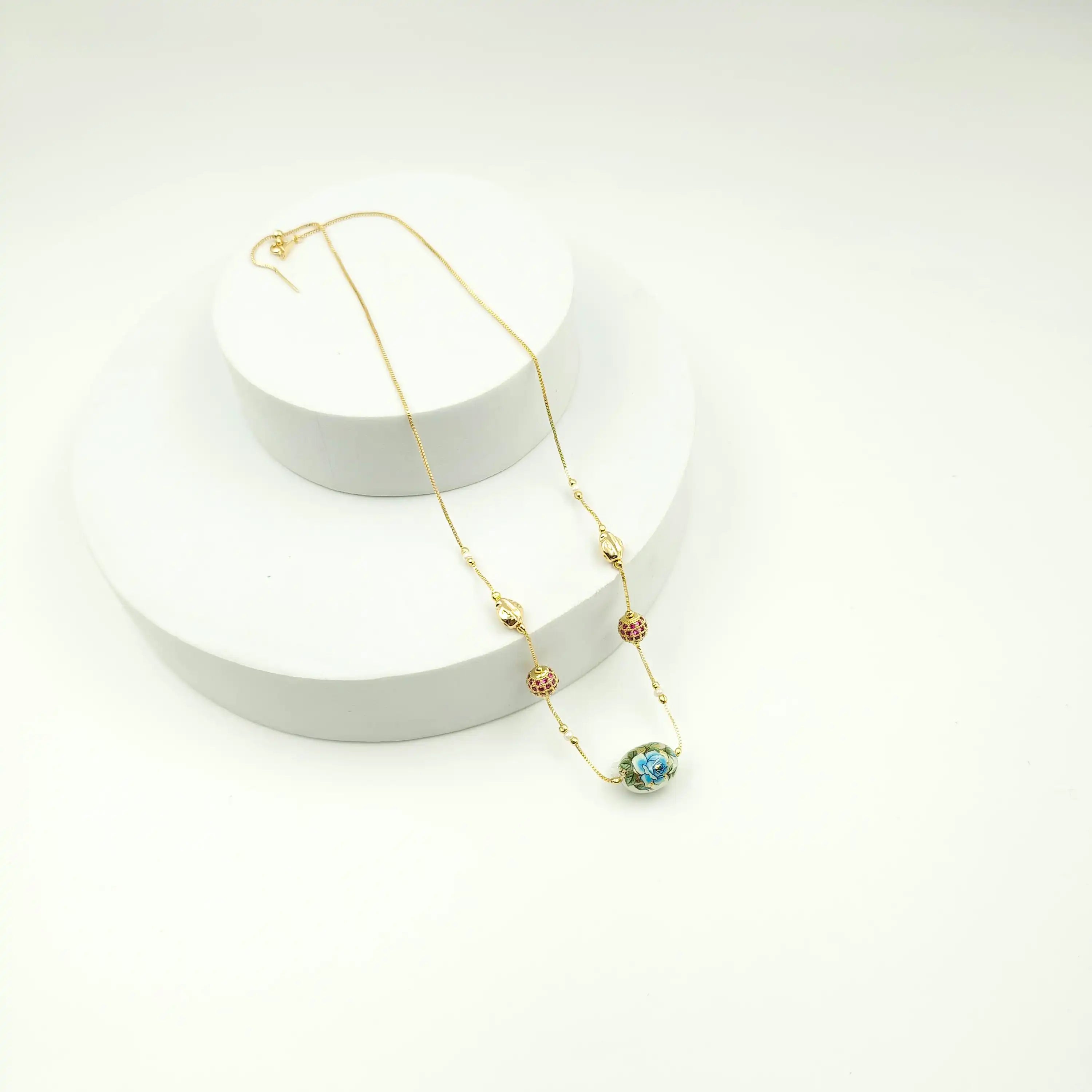 Floral Indian Dainty Necklace