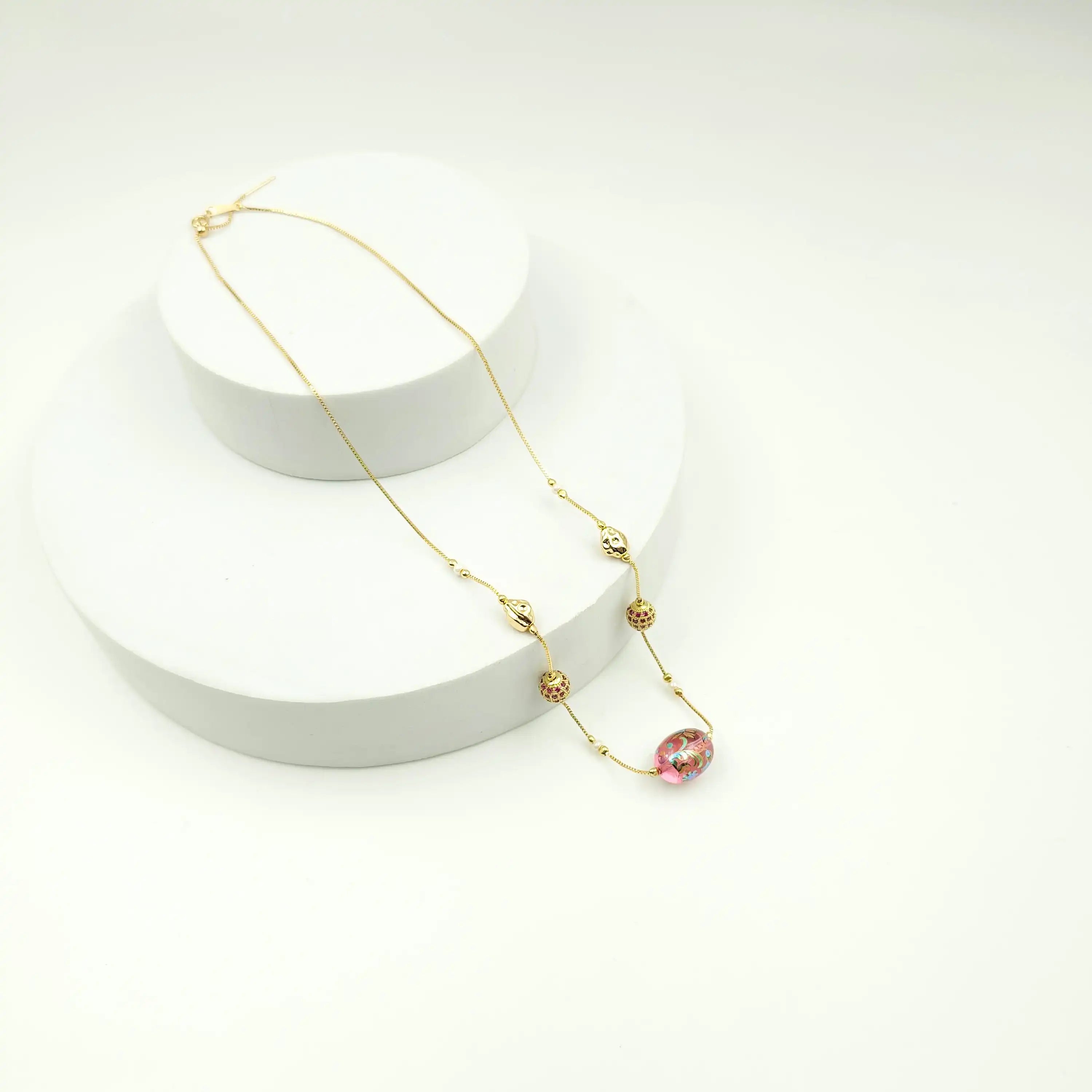 Floral Indian Dainty Necklace