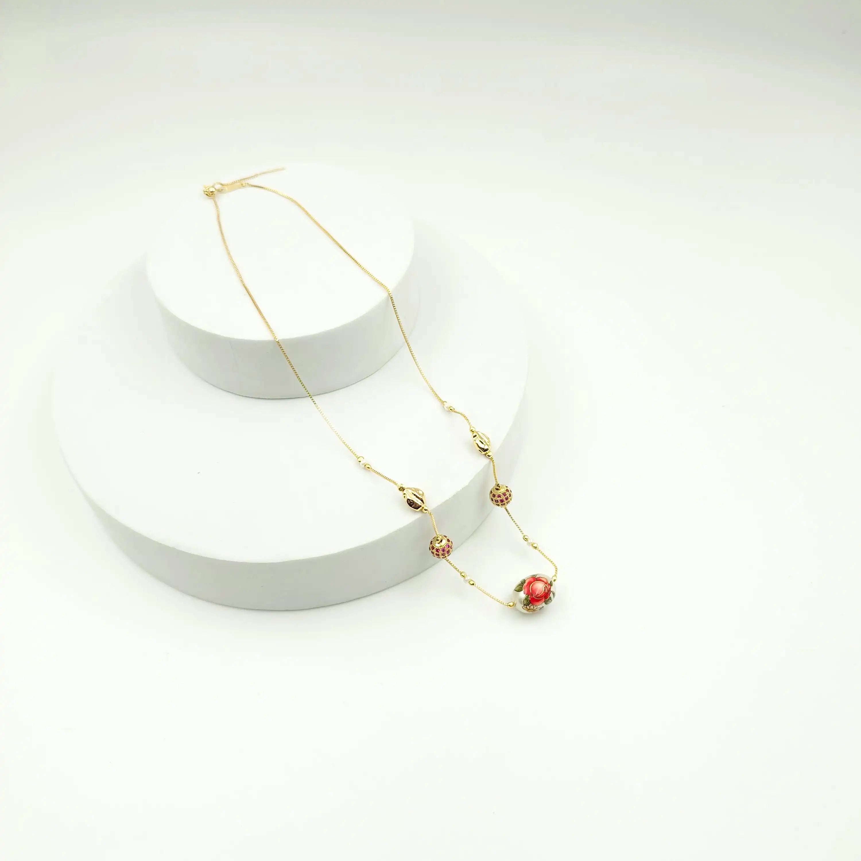 Floral Indian Dainty Necklace