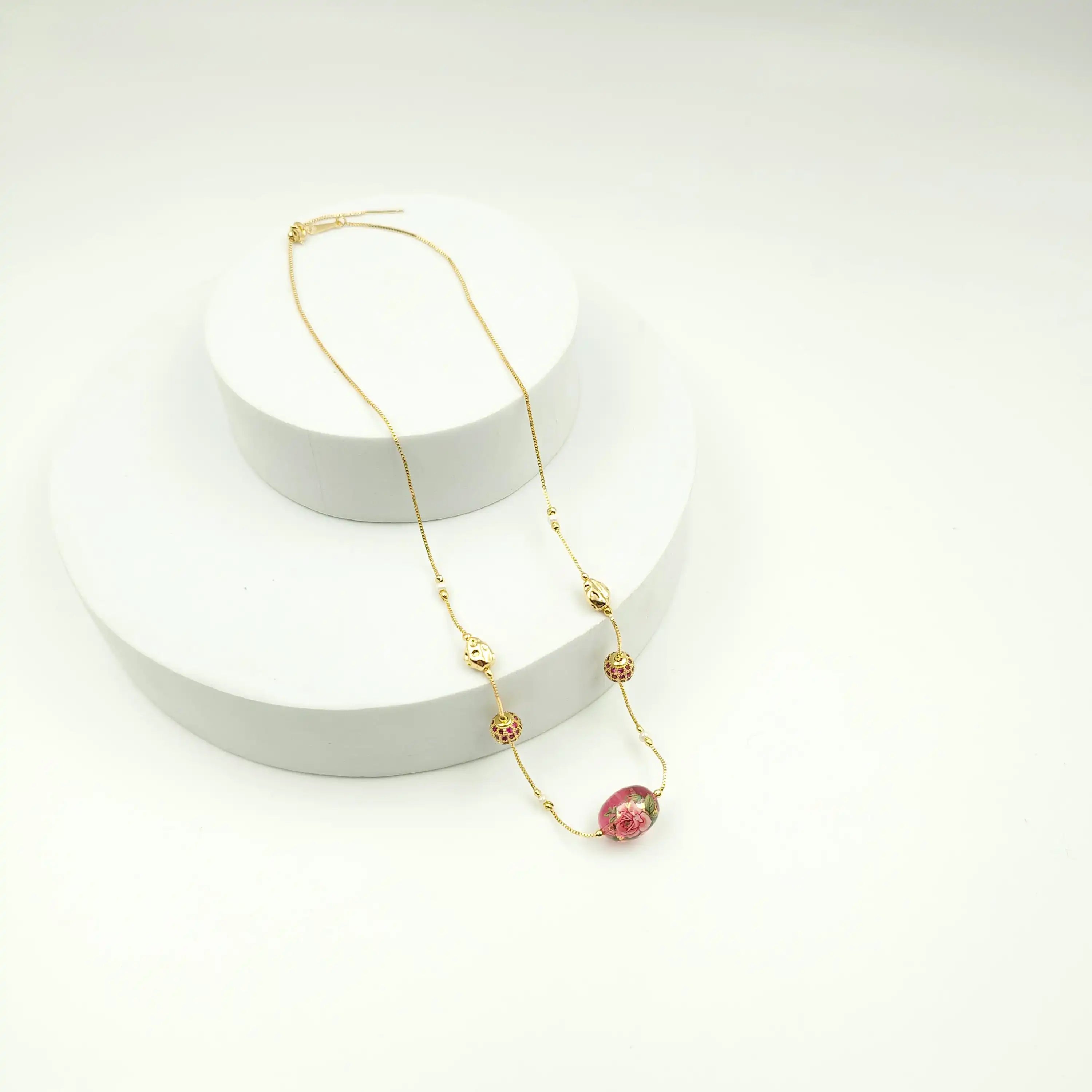 Floral Indian Dainty Necklace