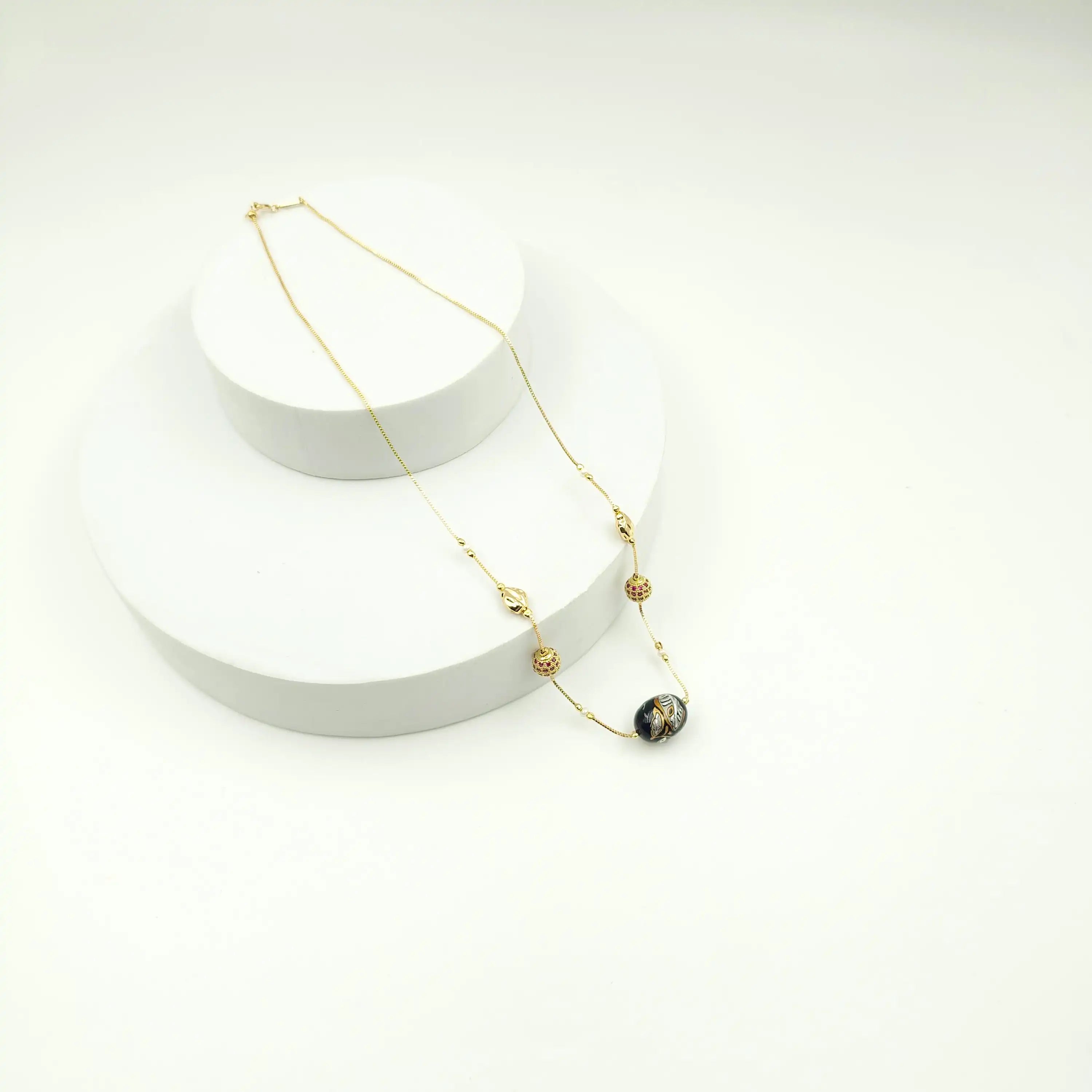 Floral Indian Dainty Necklace