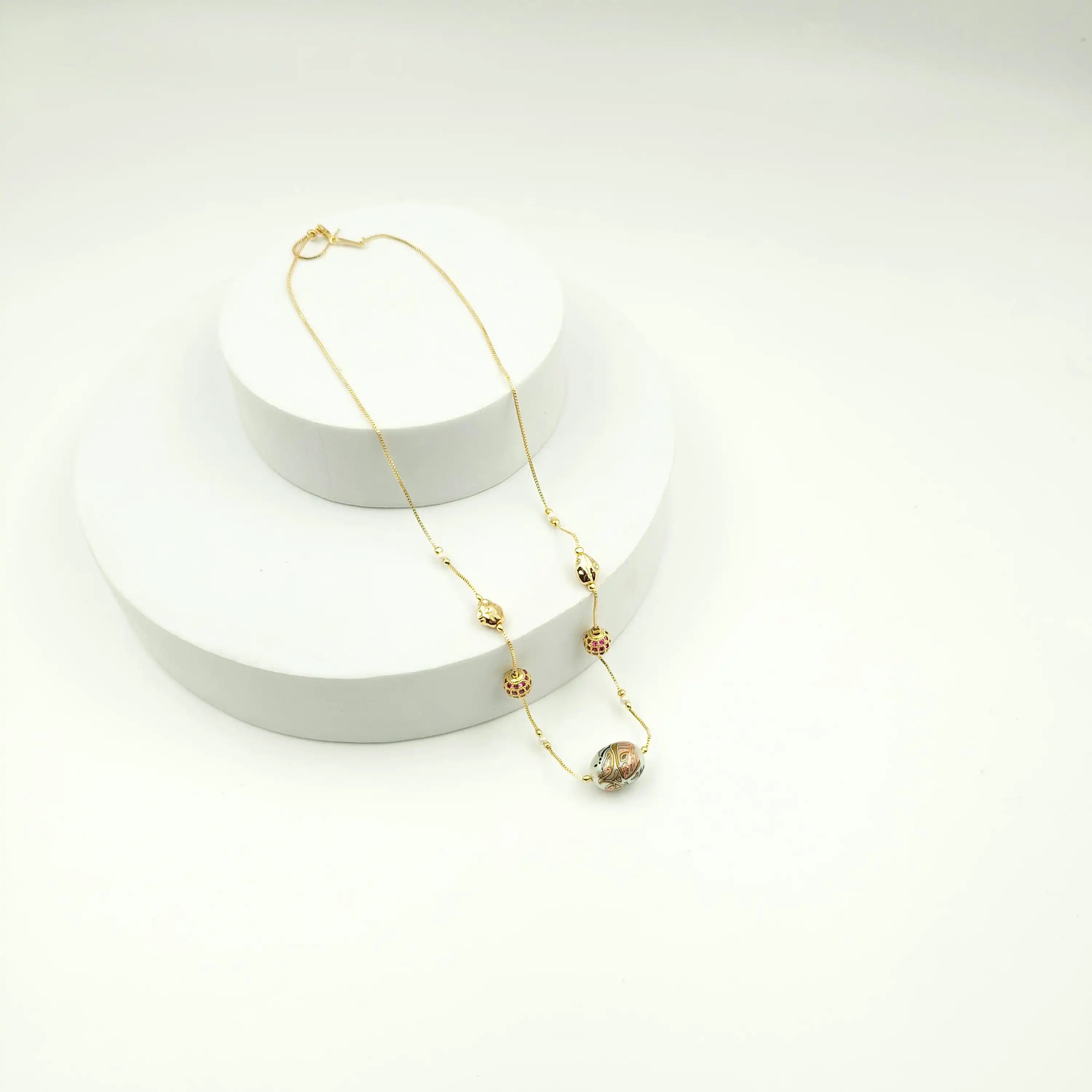 Floral Indian Dainty Necklace