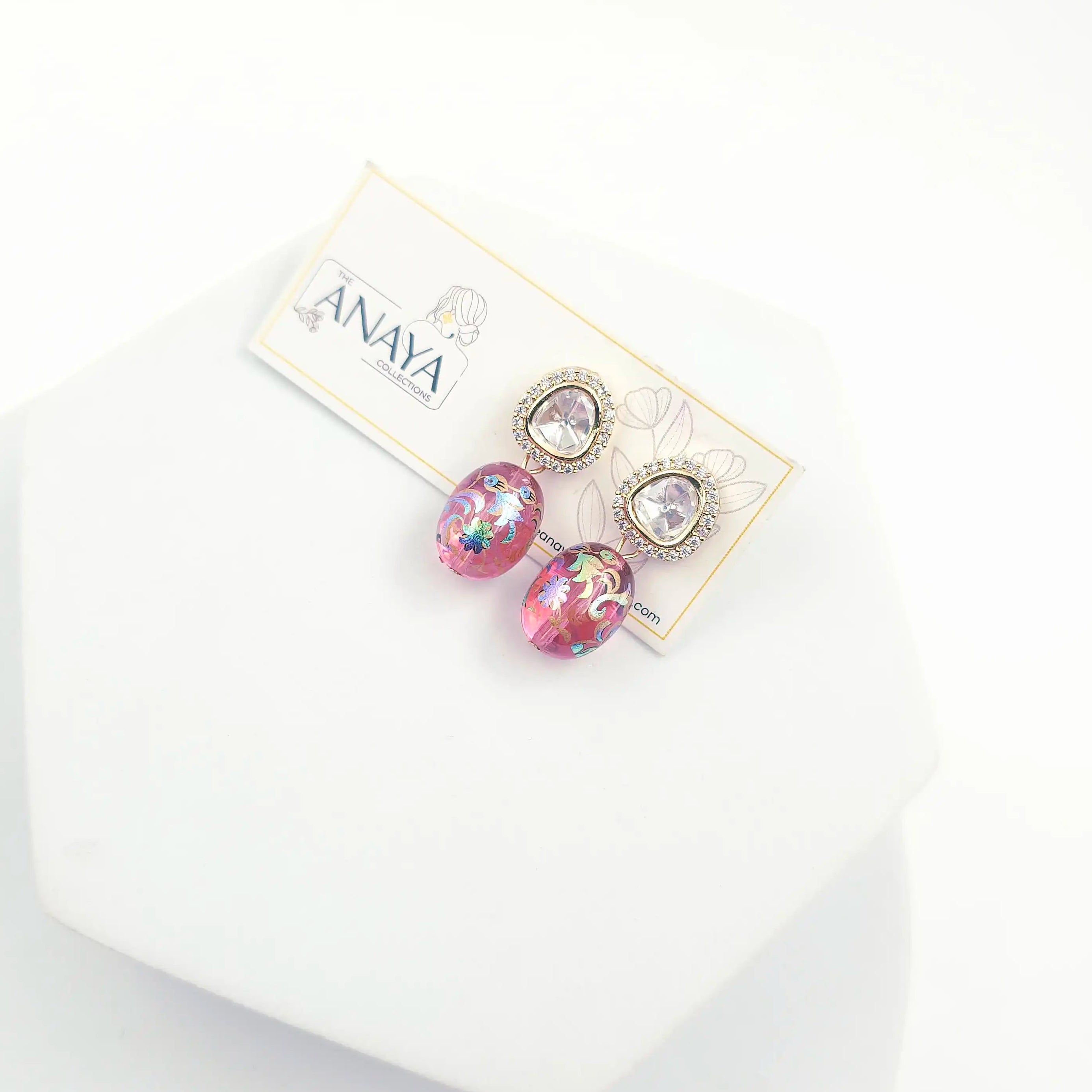 Floral Kundan Earrings