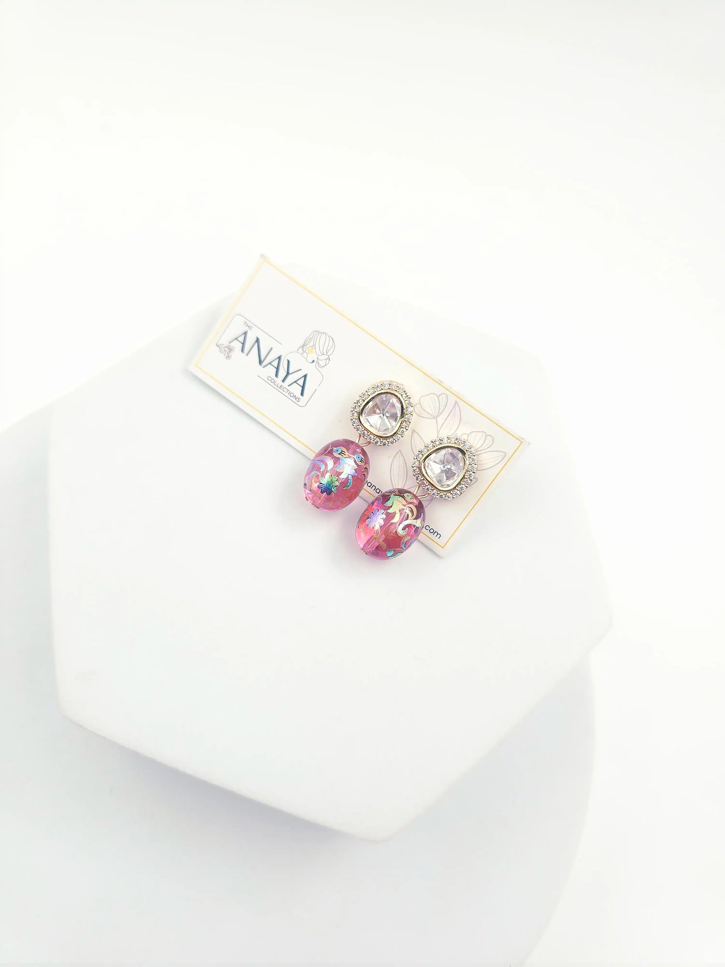 Floral Kundan Earrings