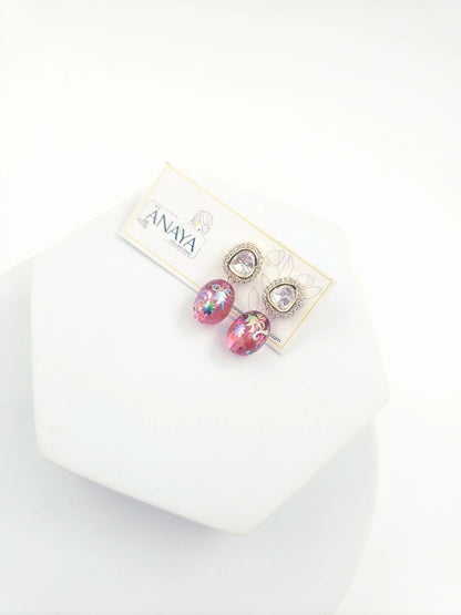 Floral Kundan Earrings