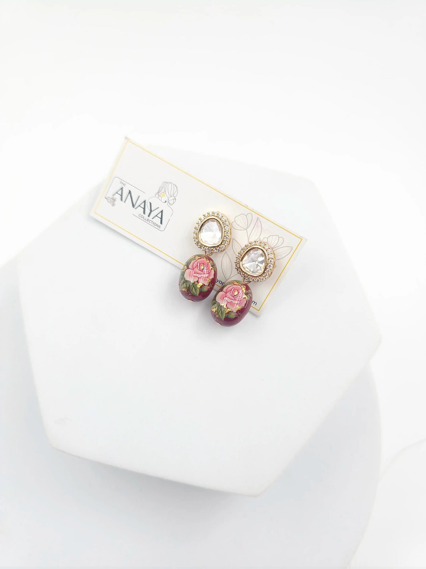 Floral Kundan Earrings