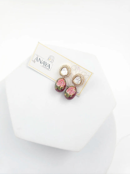 Floral Kundan Earrings