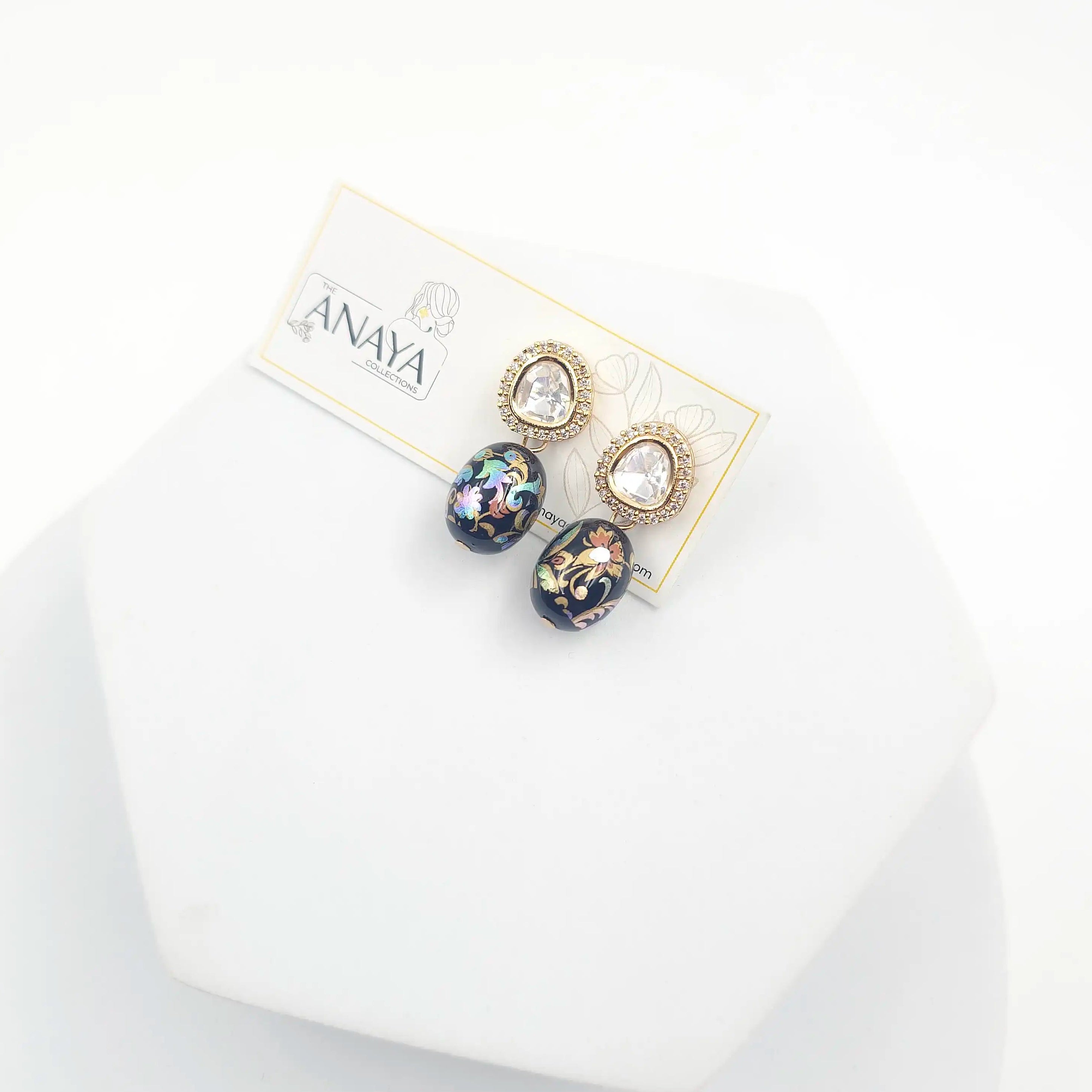 Floral Kundan Earrings