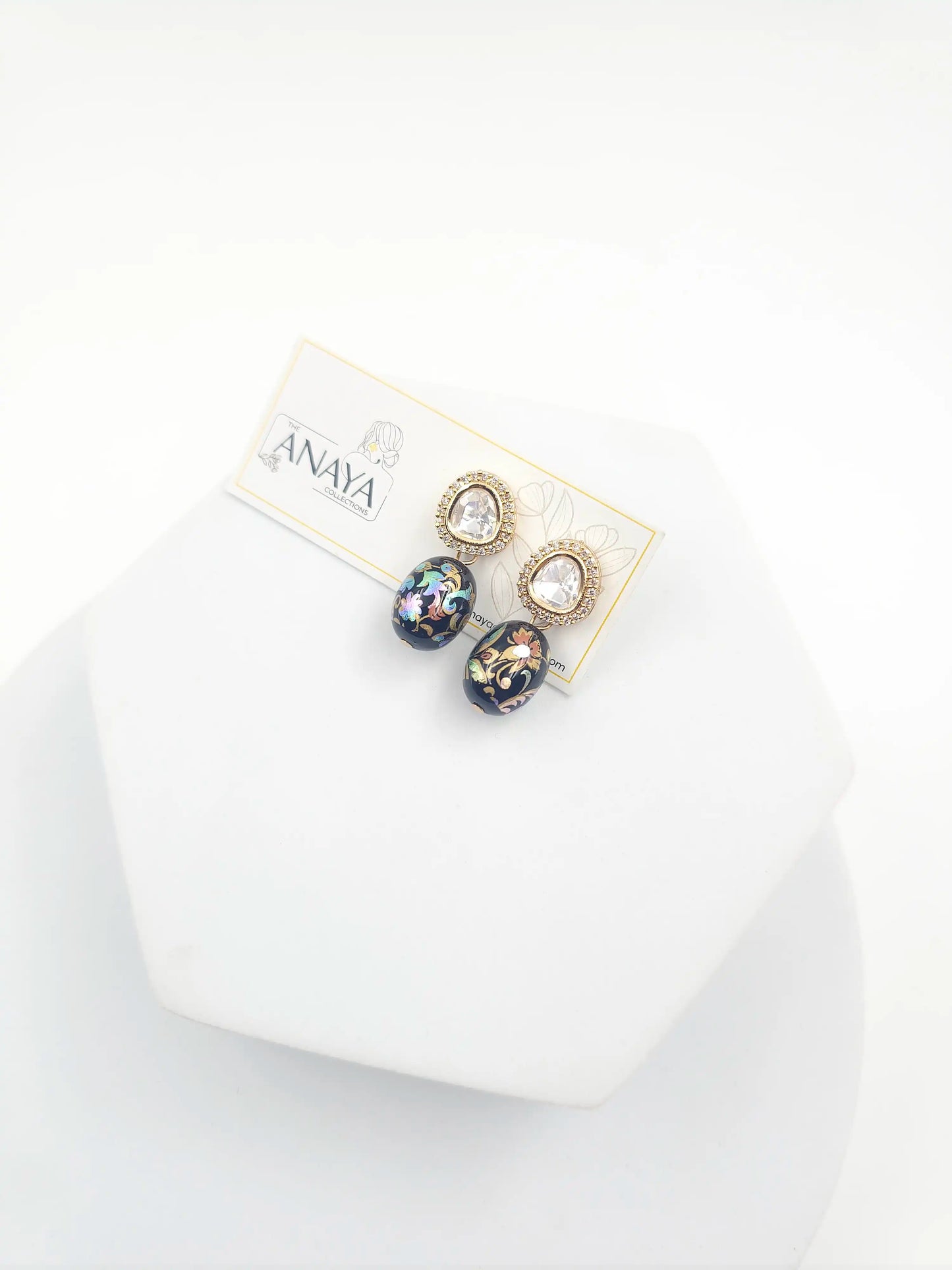 Floral Kundan Earrings