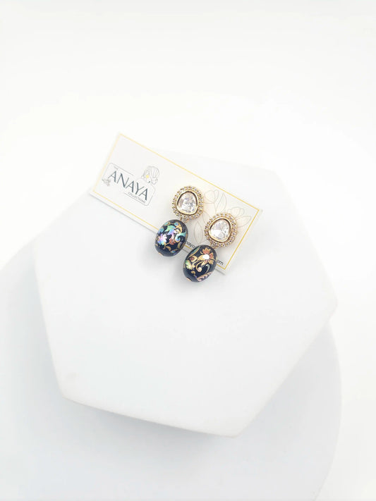 Floral Kundan Earrings