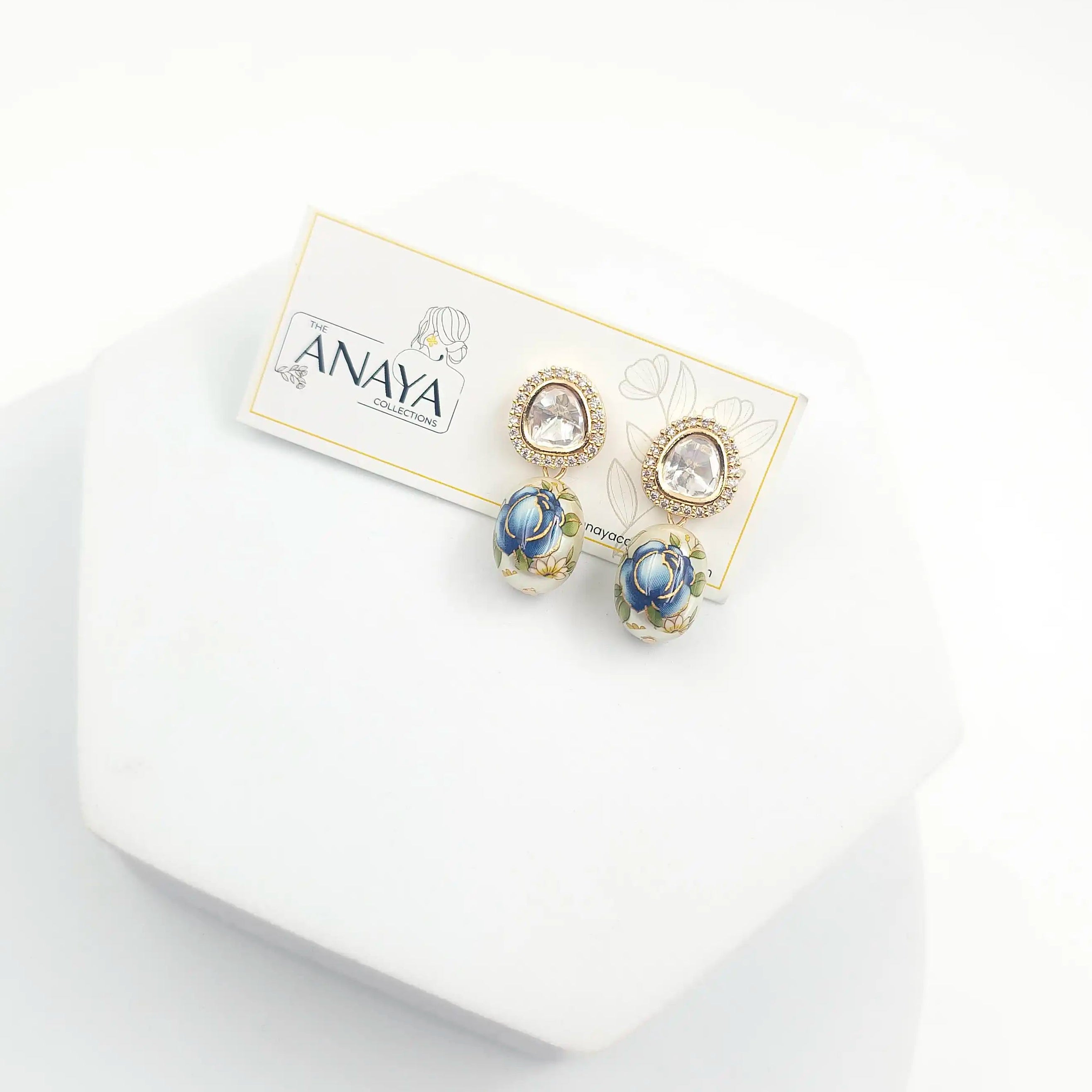 Floral Kundan Earrings