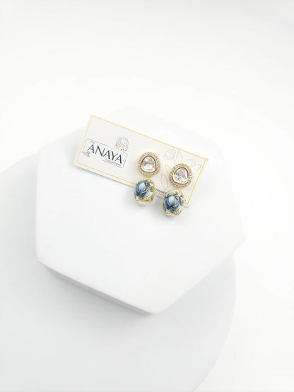 Floral Kundan Earrings