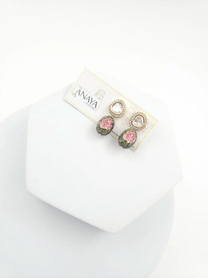Floral Kundan Earrings