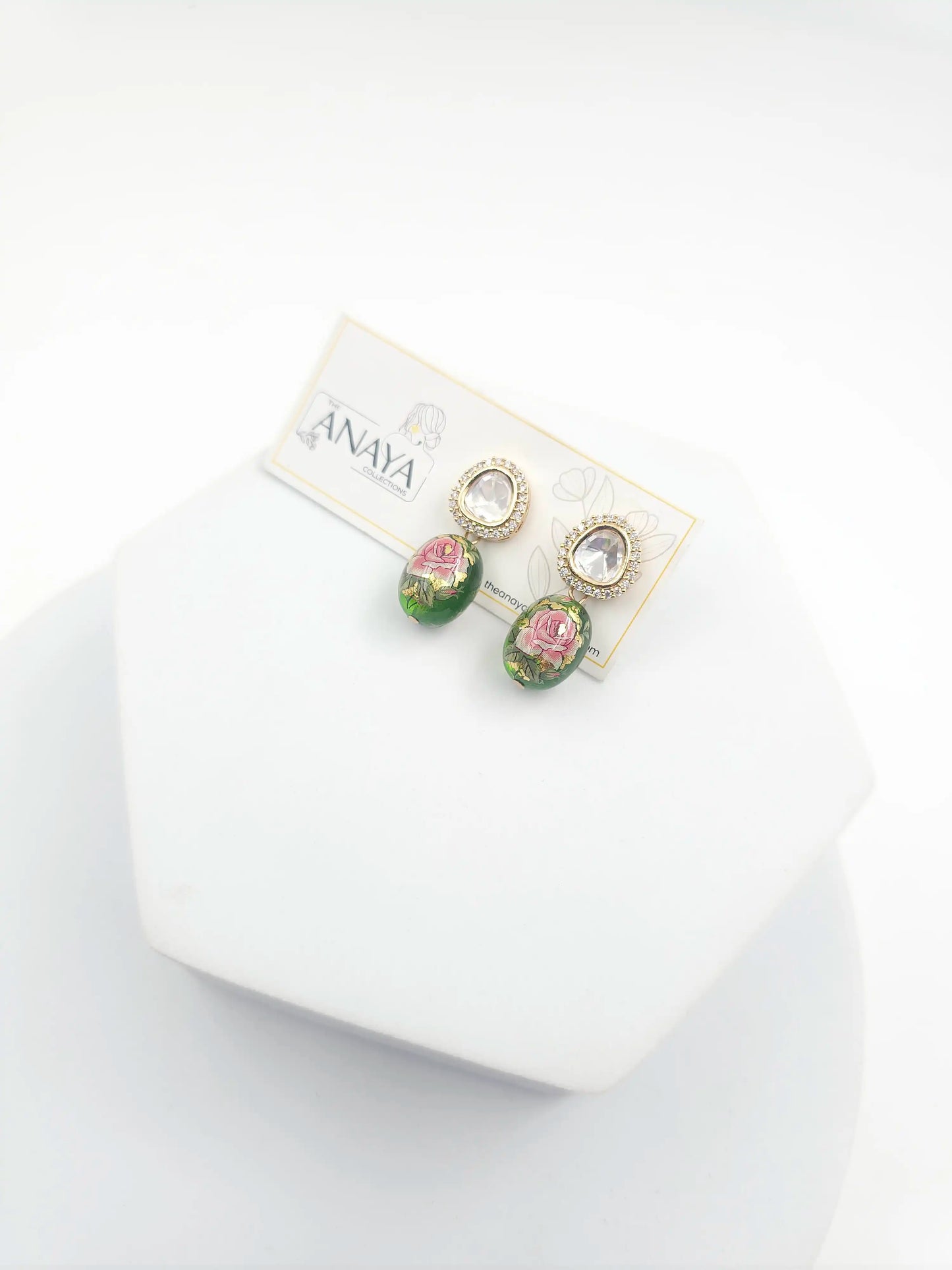 Floral Kundan Earrings