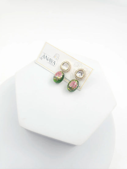 Floral Kundan Earrings