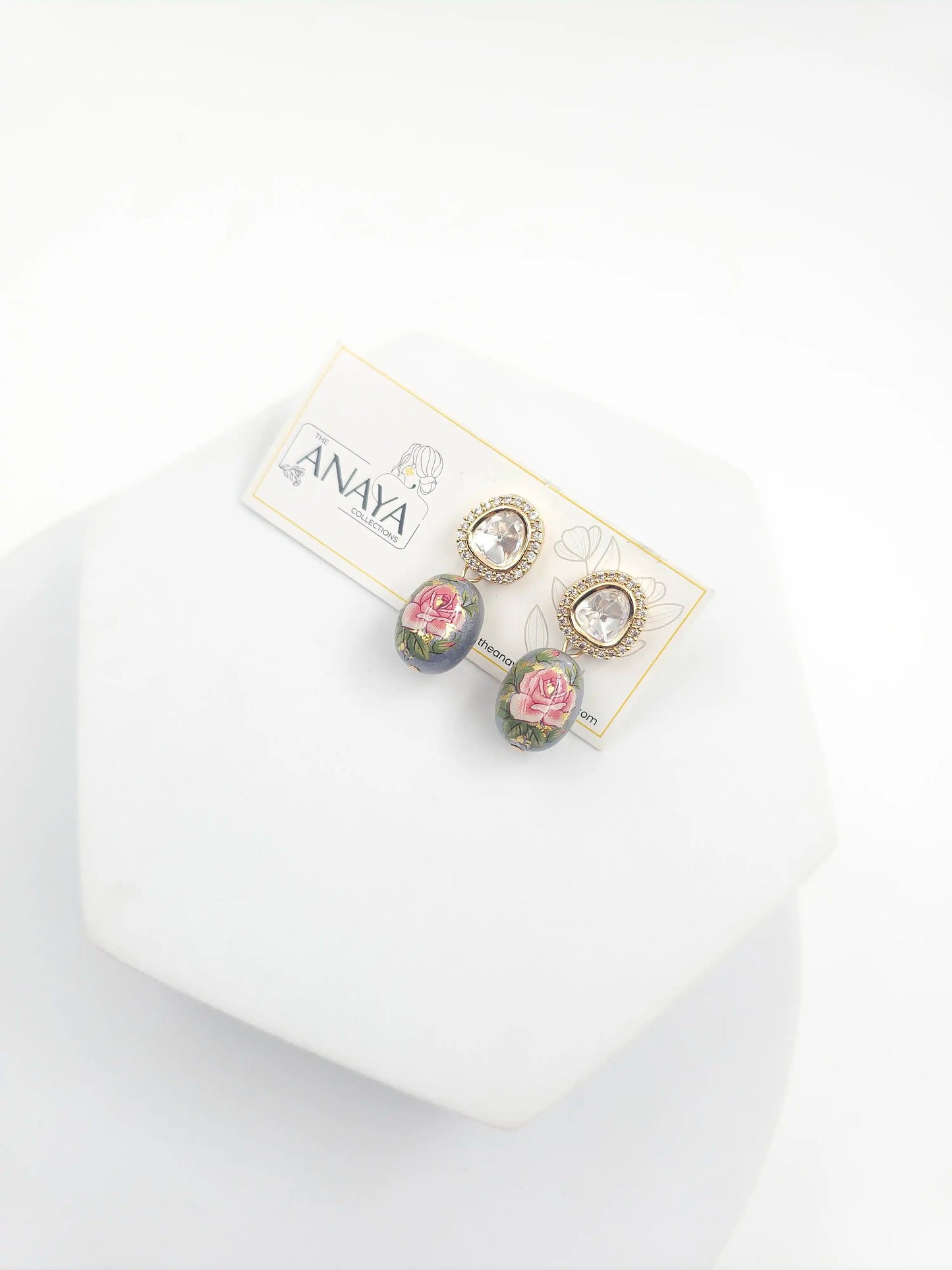 Floral Kundan Earrings