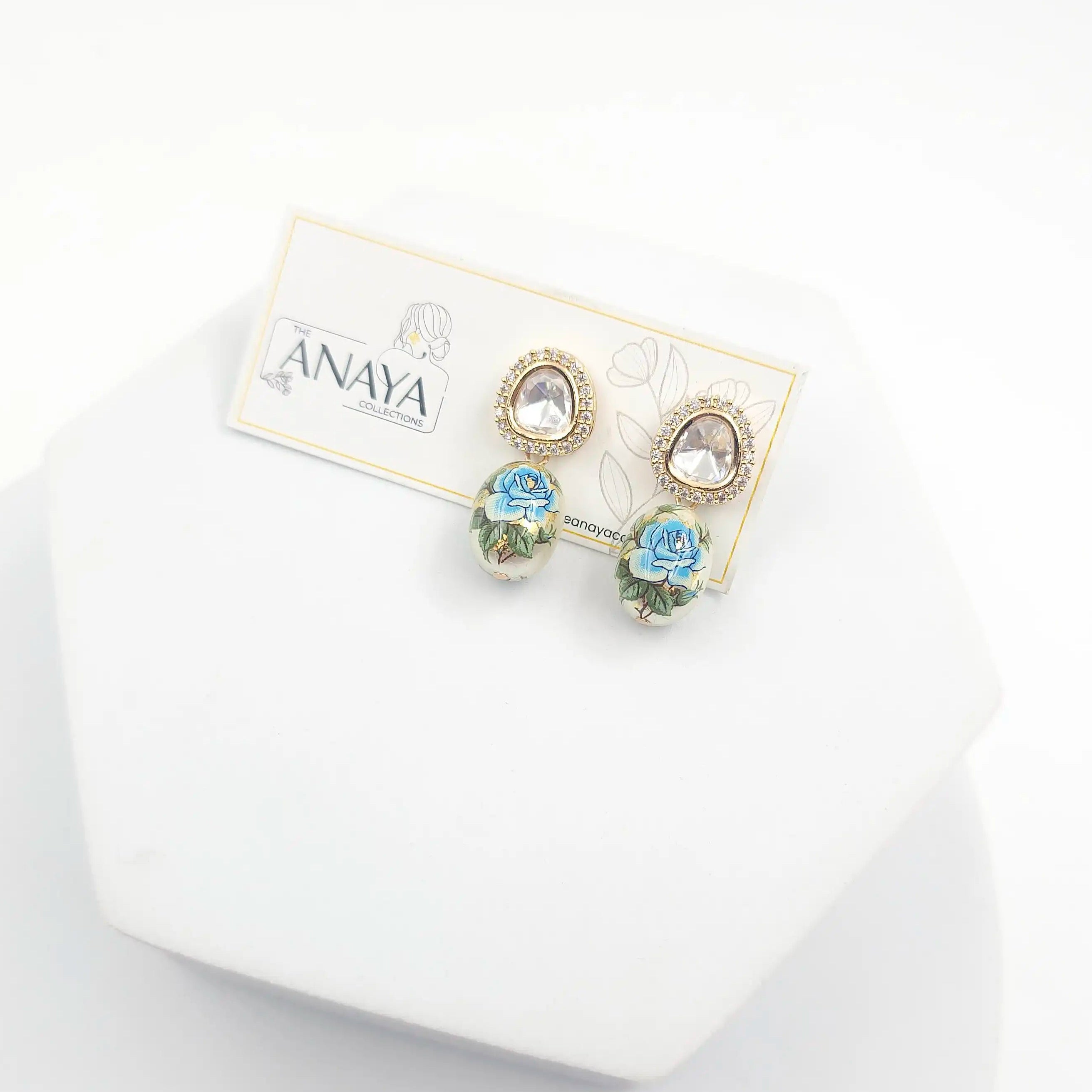 Floral Kundan Earrings