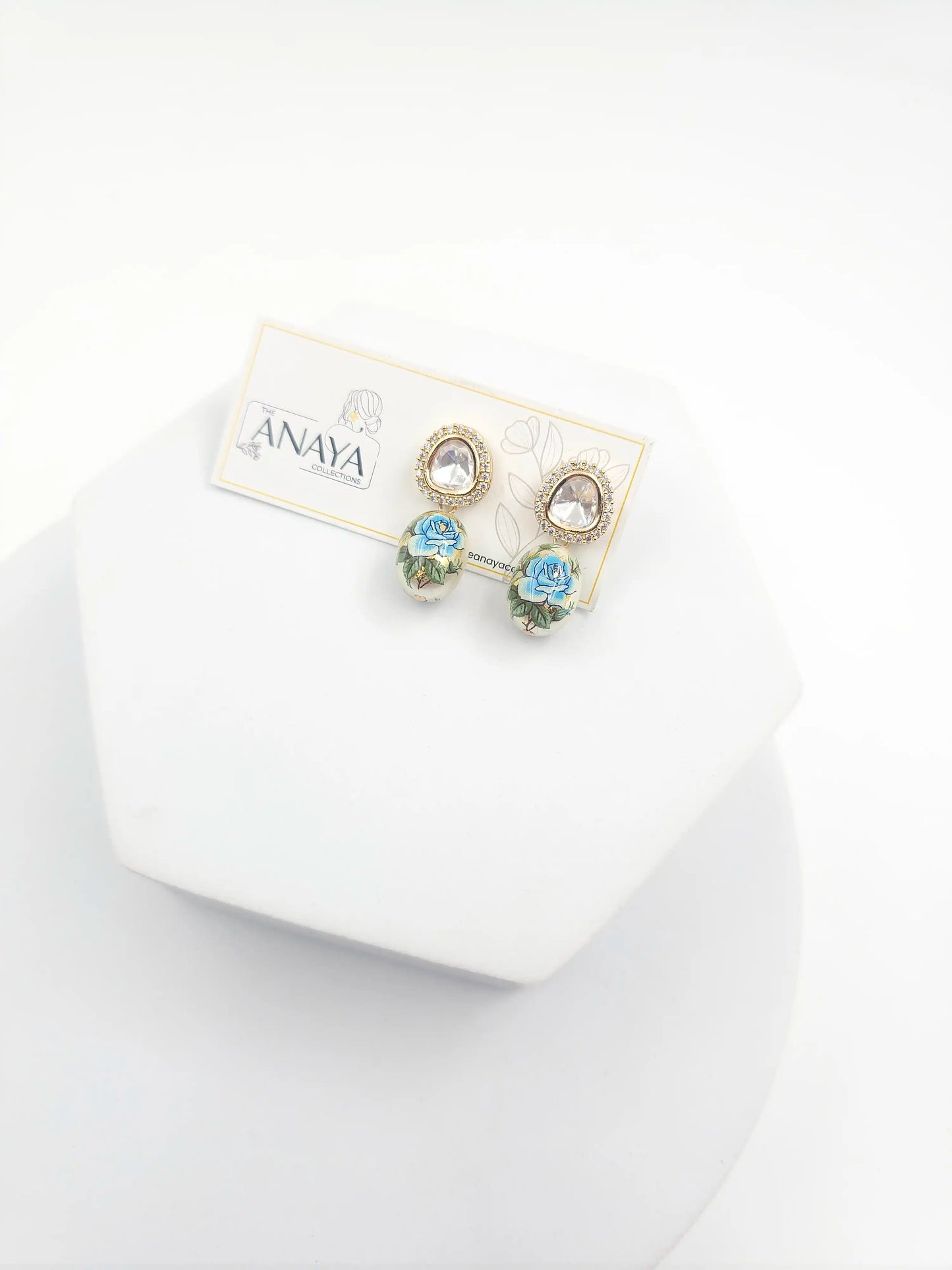 Floral Kundan Earrings