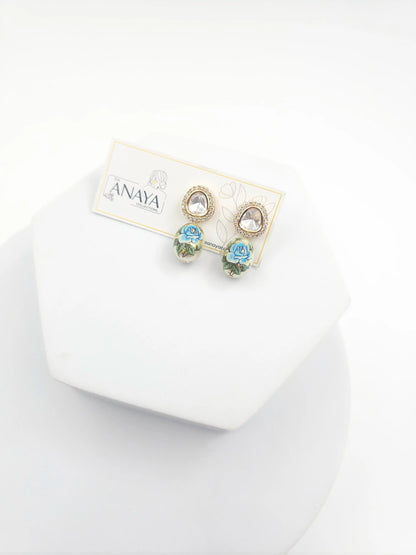 Floral Kundan Earrings