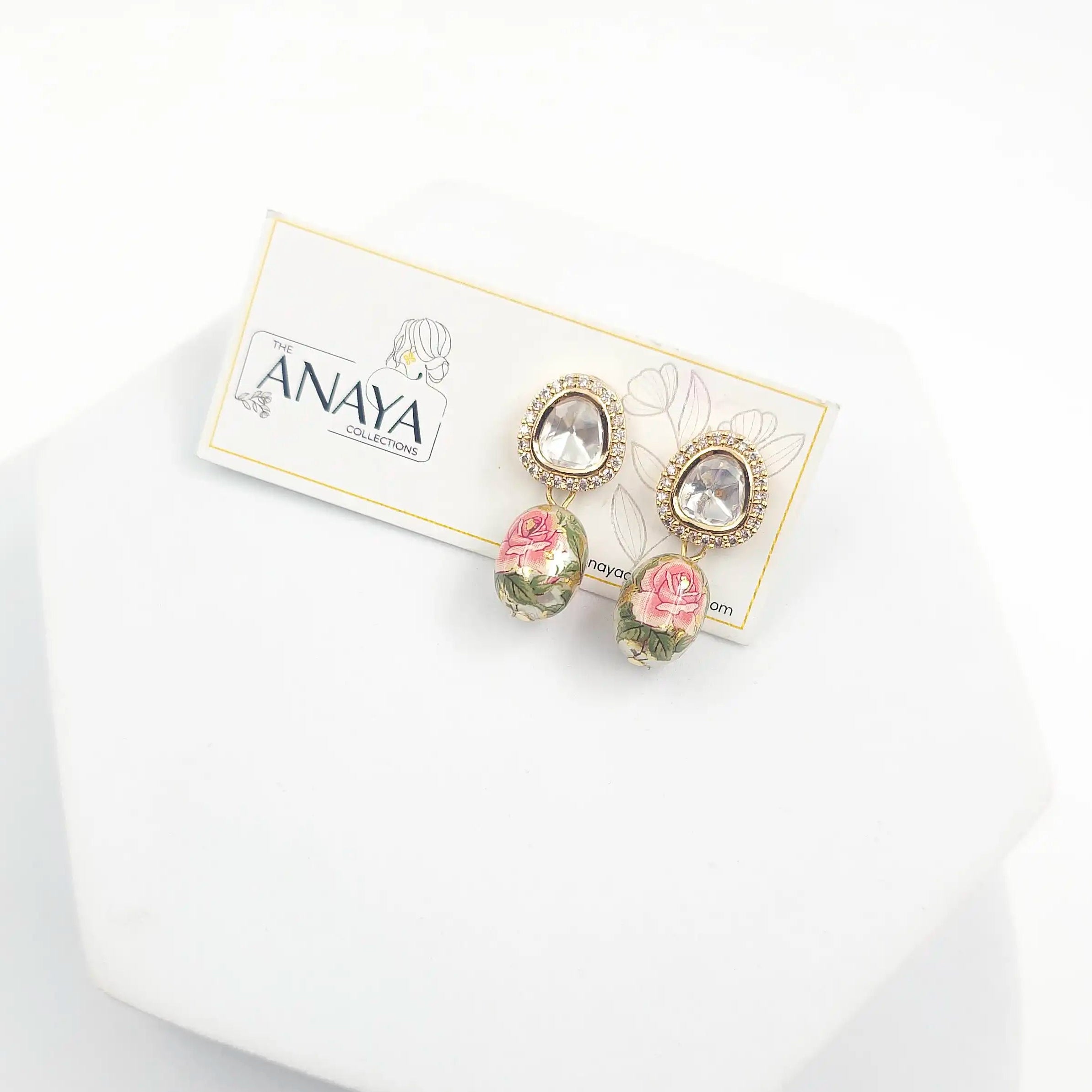 Floral Kundan Earrings