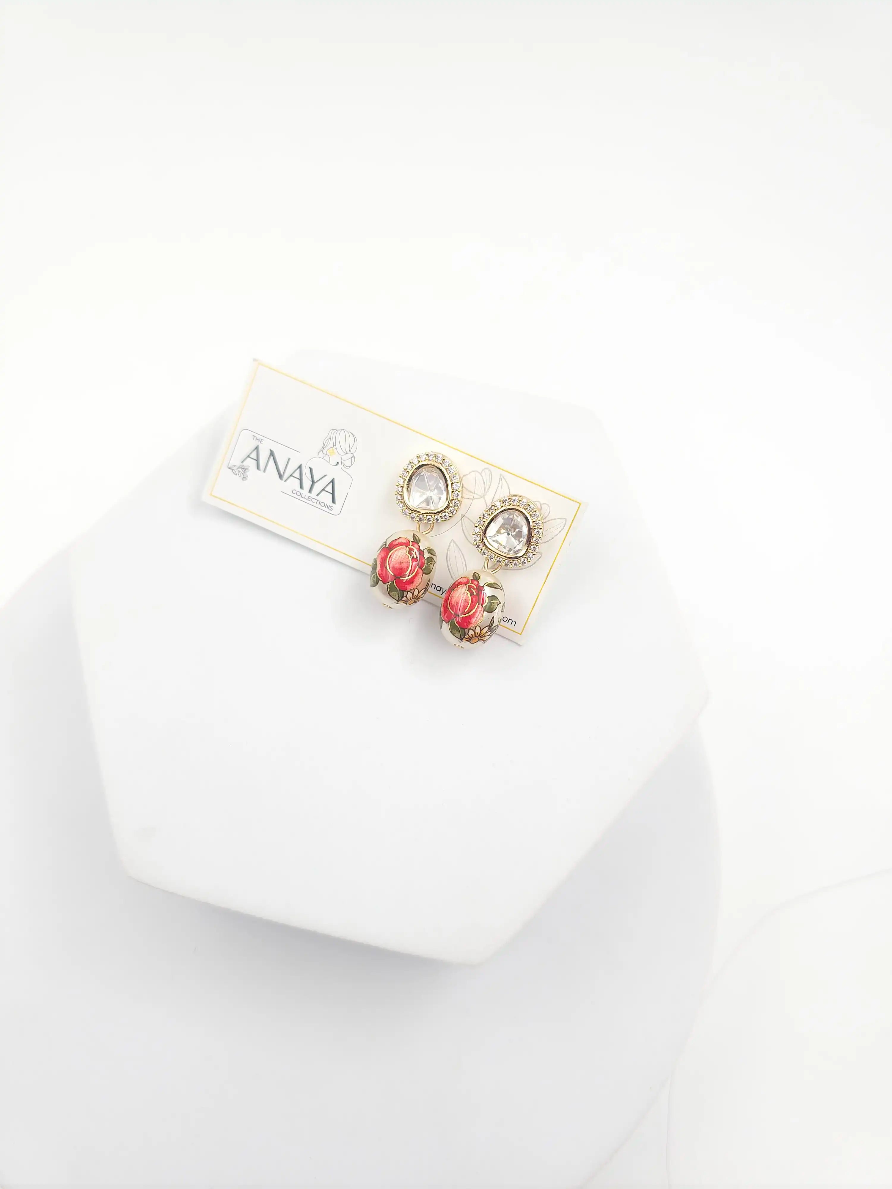 Floral Kundan Earrings