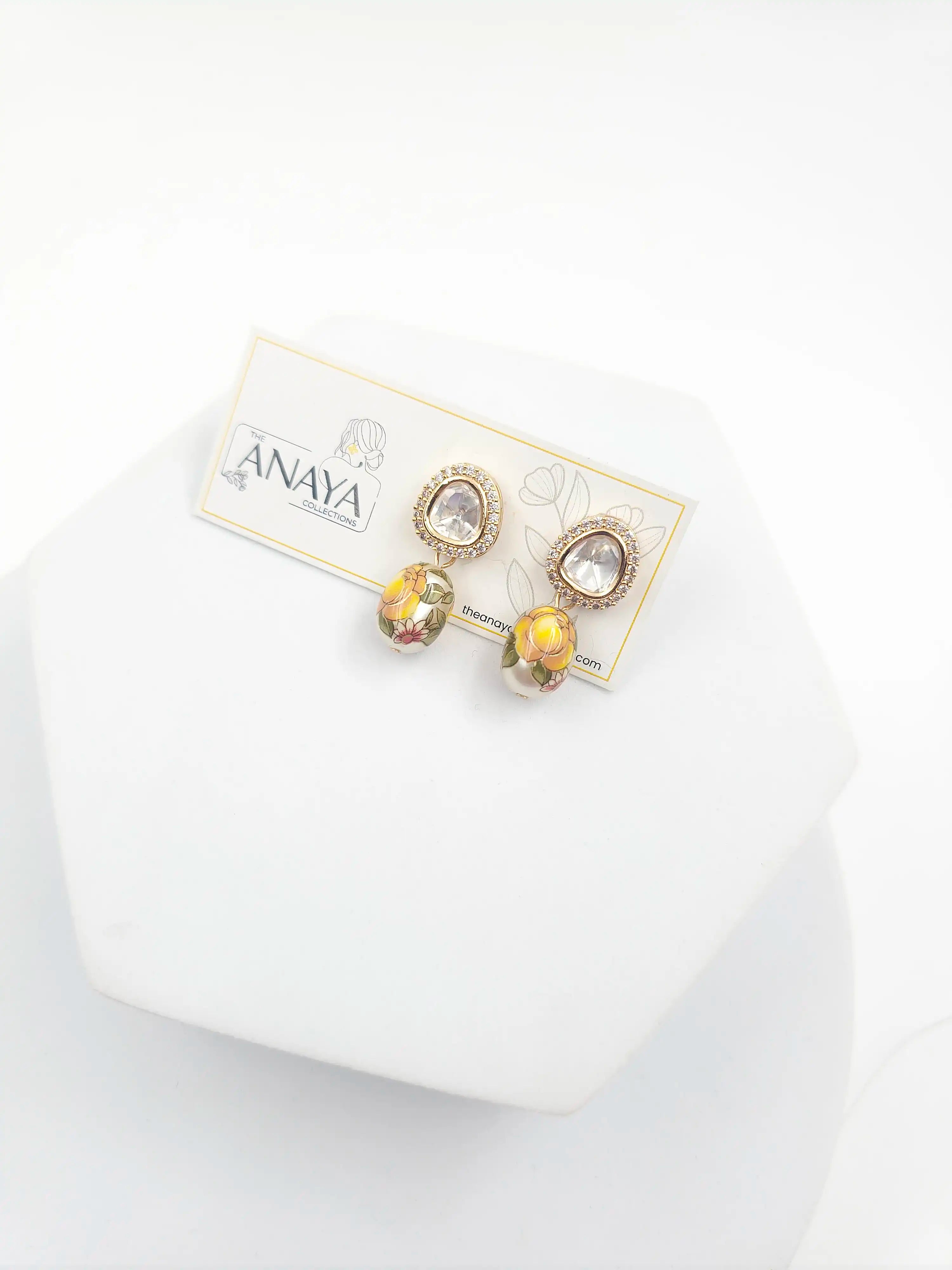 Floral Kundan Earrings