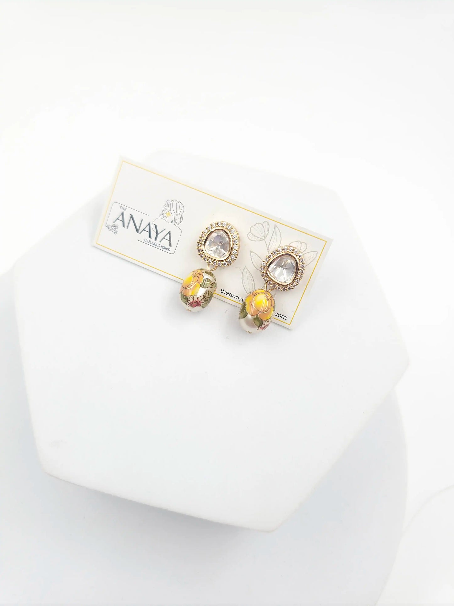 Floral Kundan Earrings