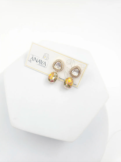 Floral Kundan Earrings