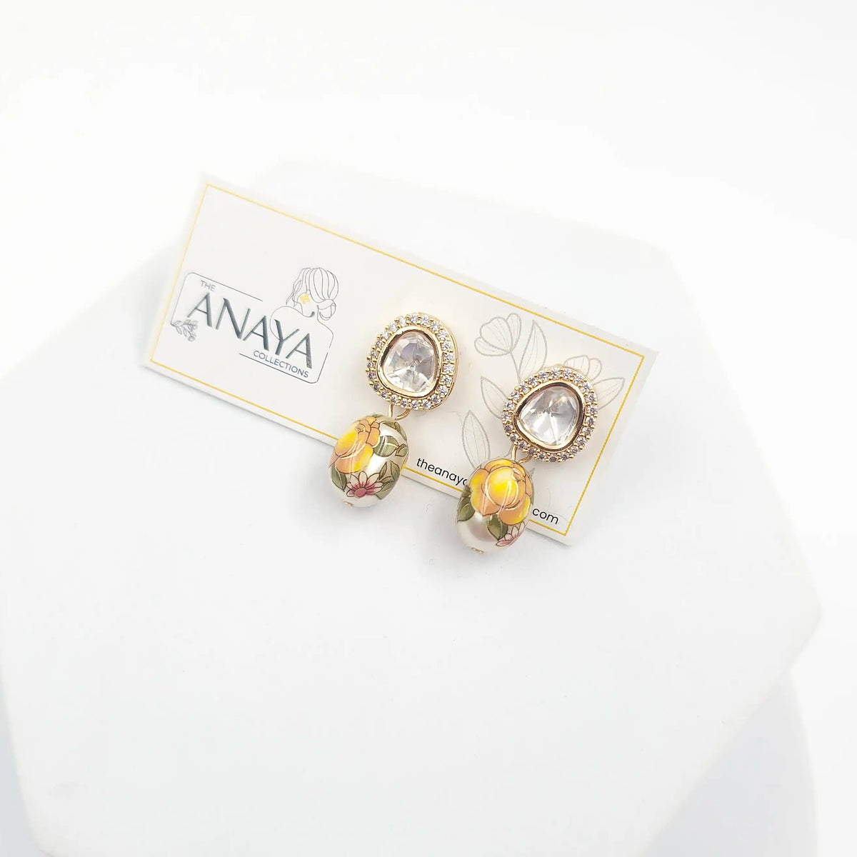 Floral Kundan Earrings