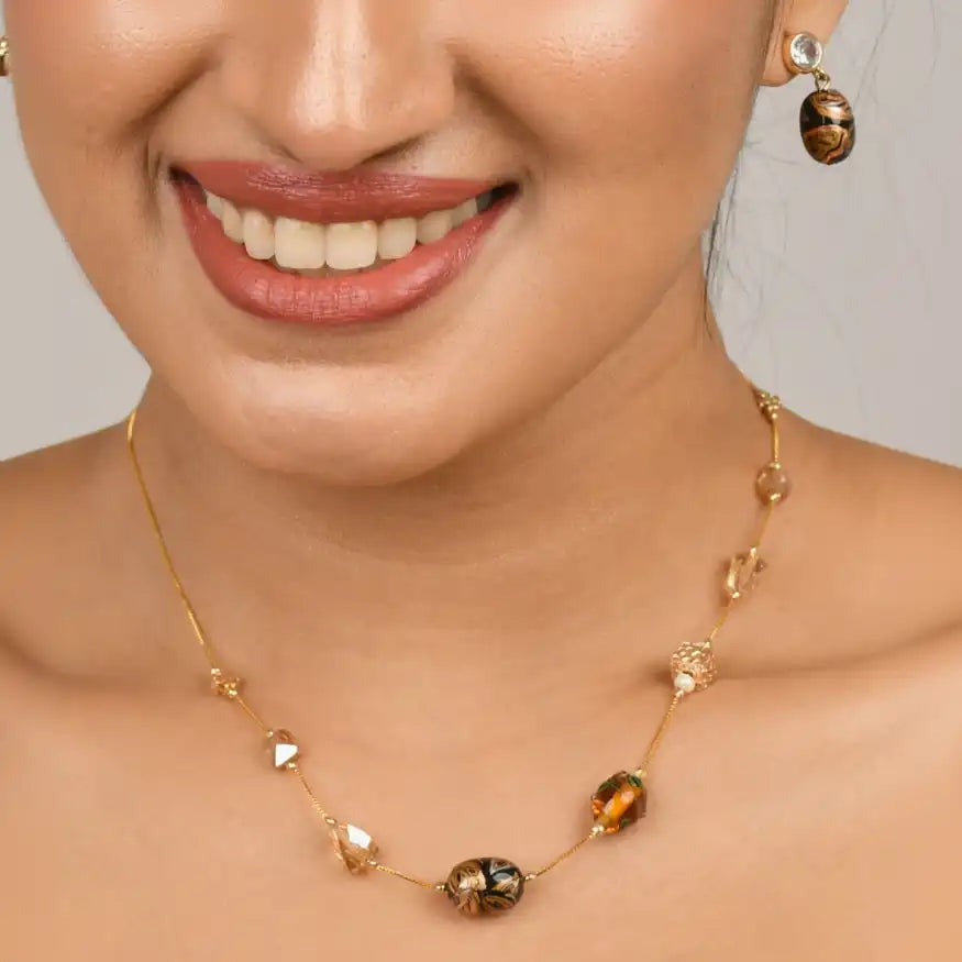 Floral Murano Pearl Dainty Set