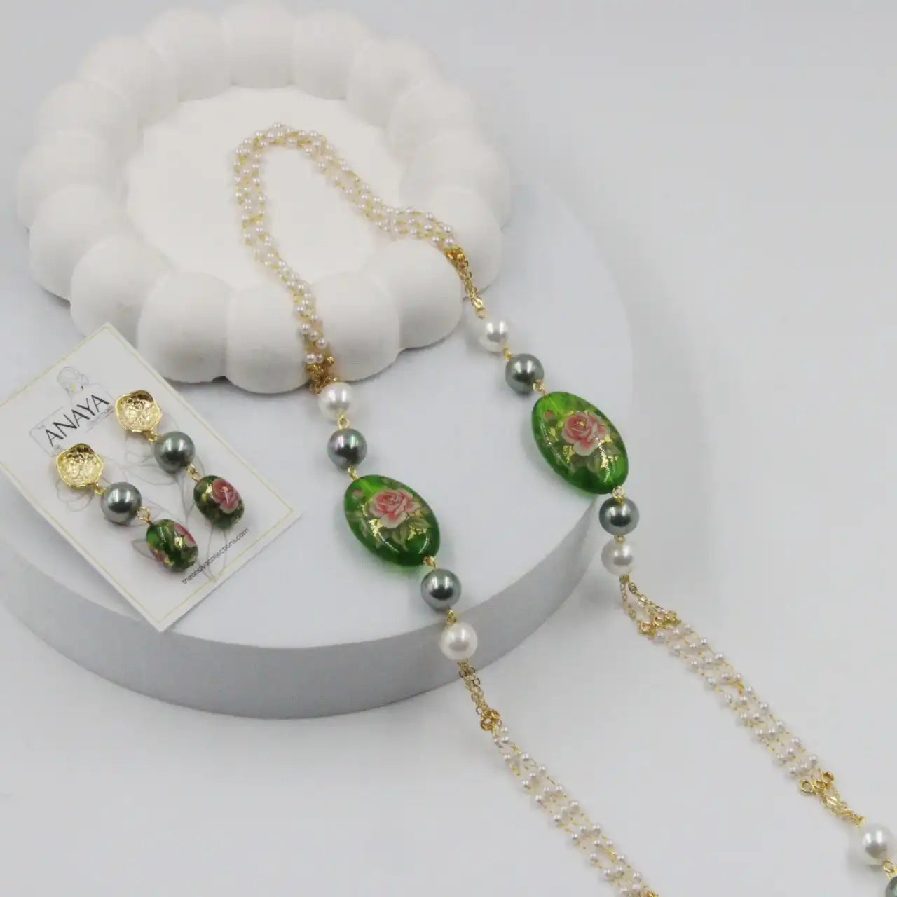 Eternal Bloom Japanese Decal Pearl Set