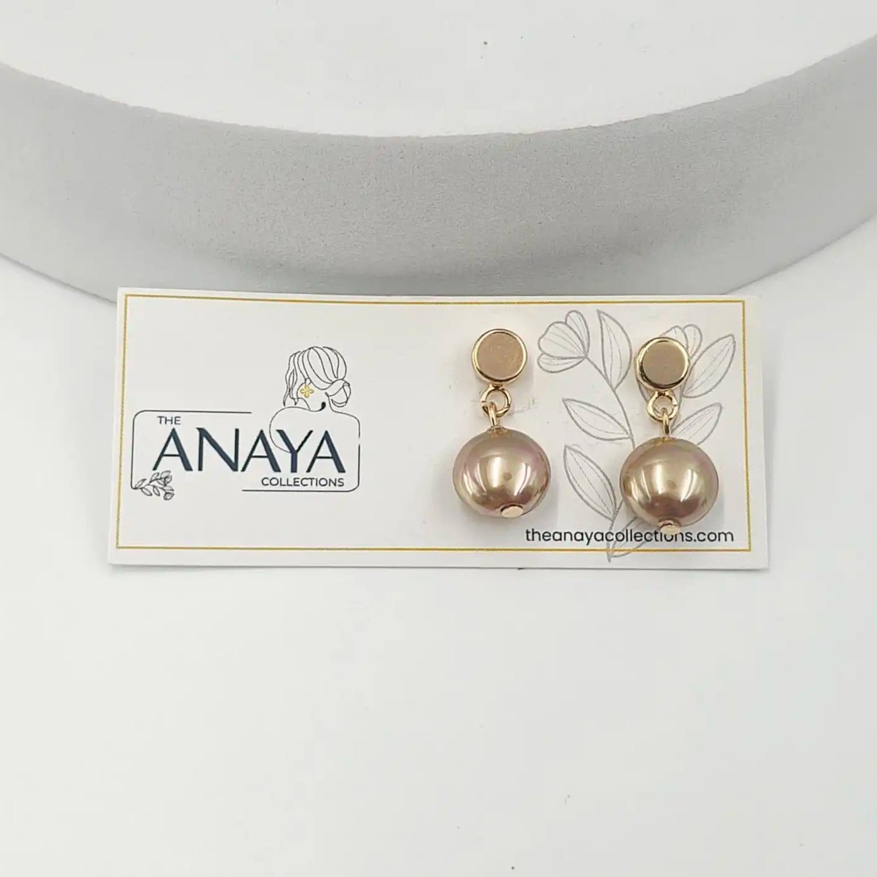 Gems Pearl Dainty Earrings
