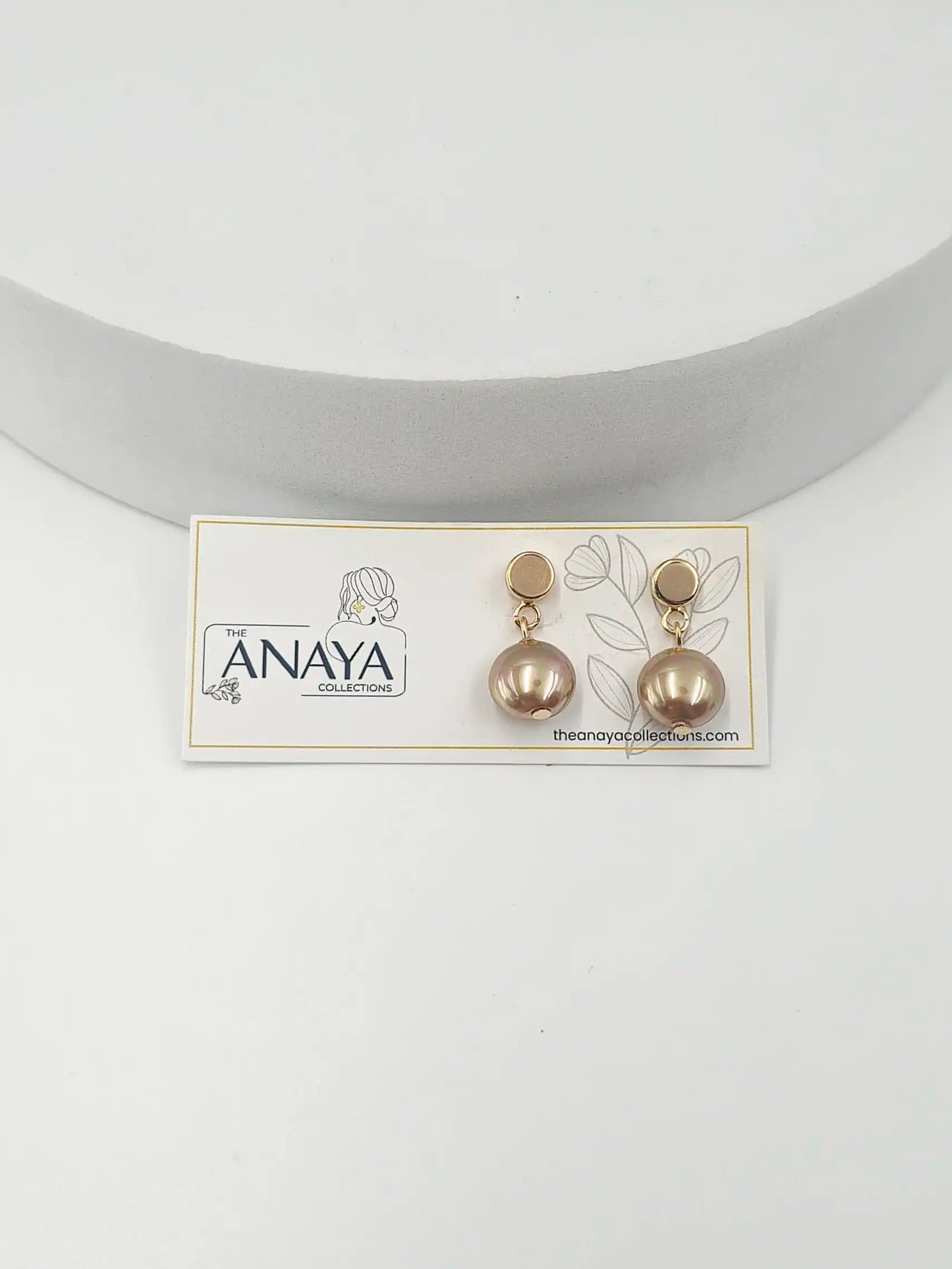 Gems Pearl Dainty Earrings