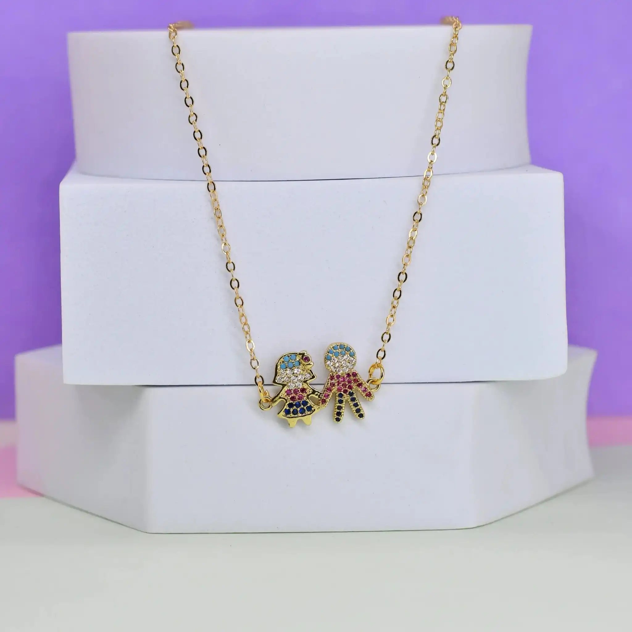 Girl Boy Pendant Chain