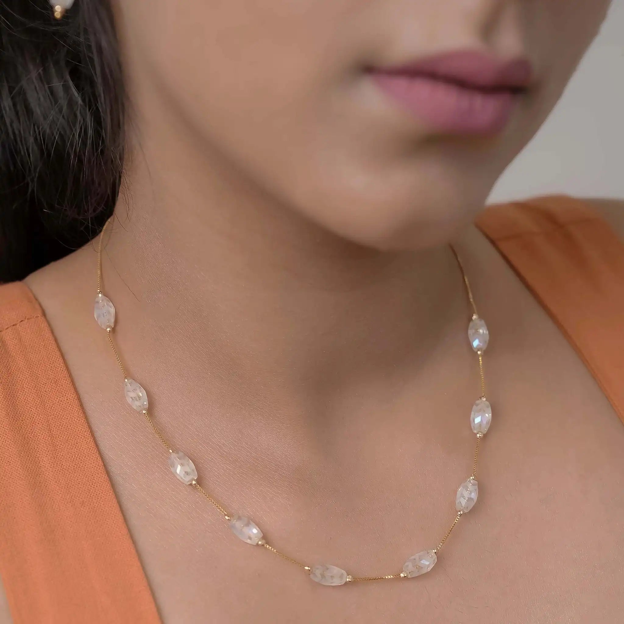 Glacial Beauty Dainty Necklace