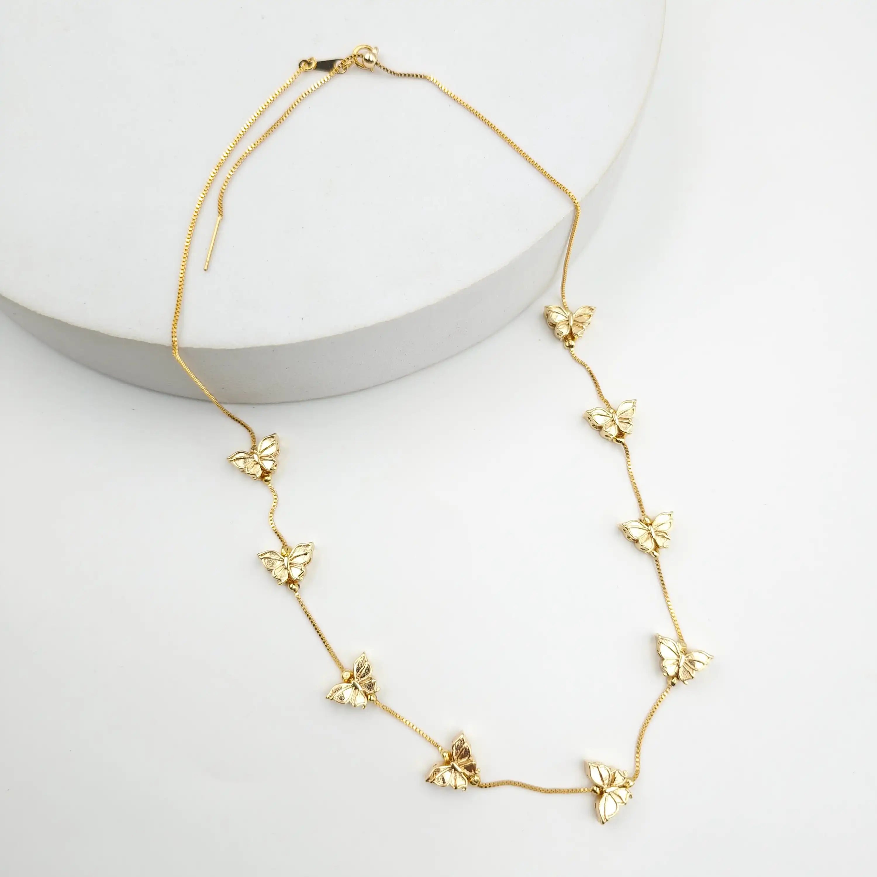 Golden Butterfly Dainty Set