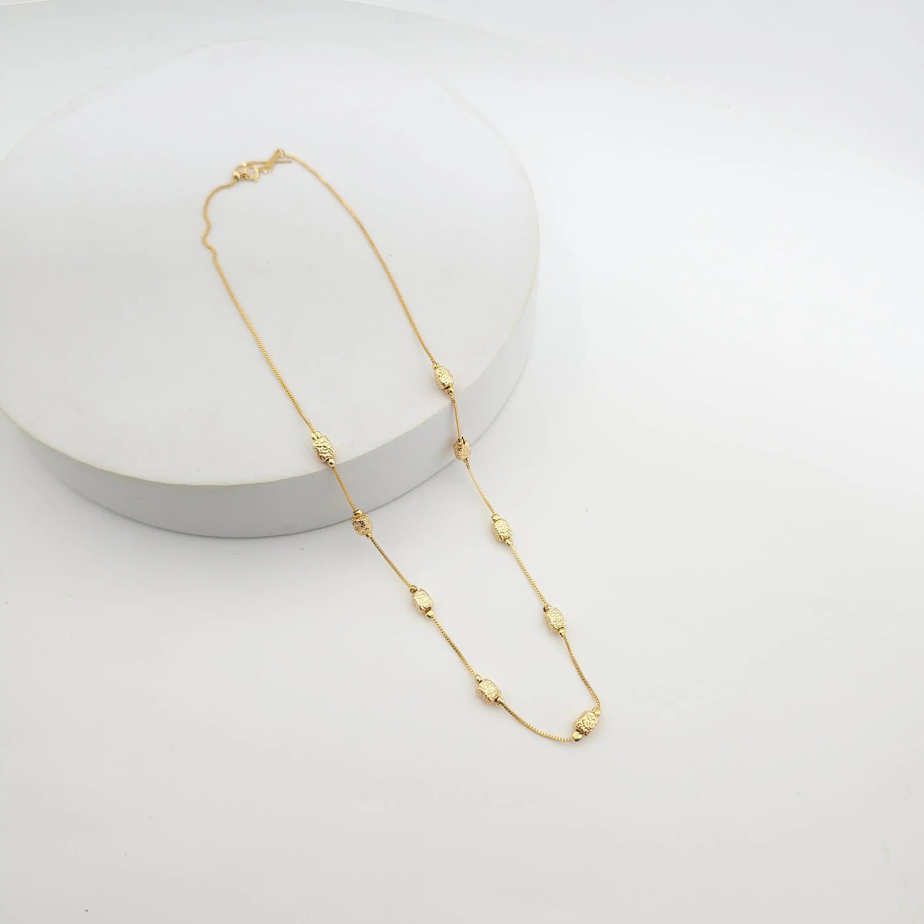 Golden Grainy Necklace