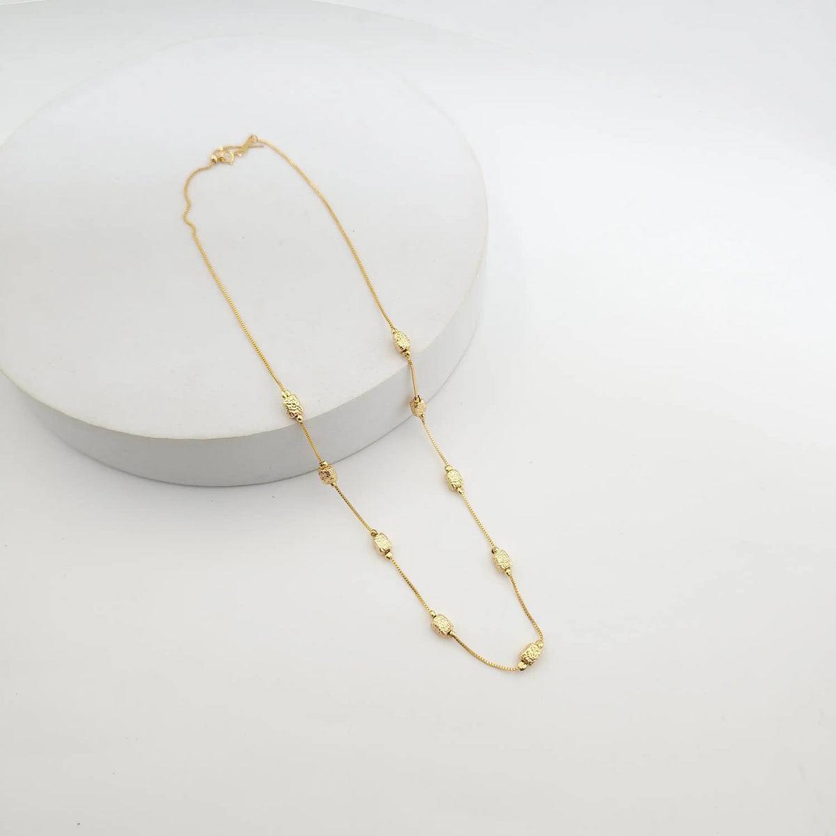 Golden Grainy Necklace