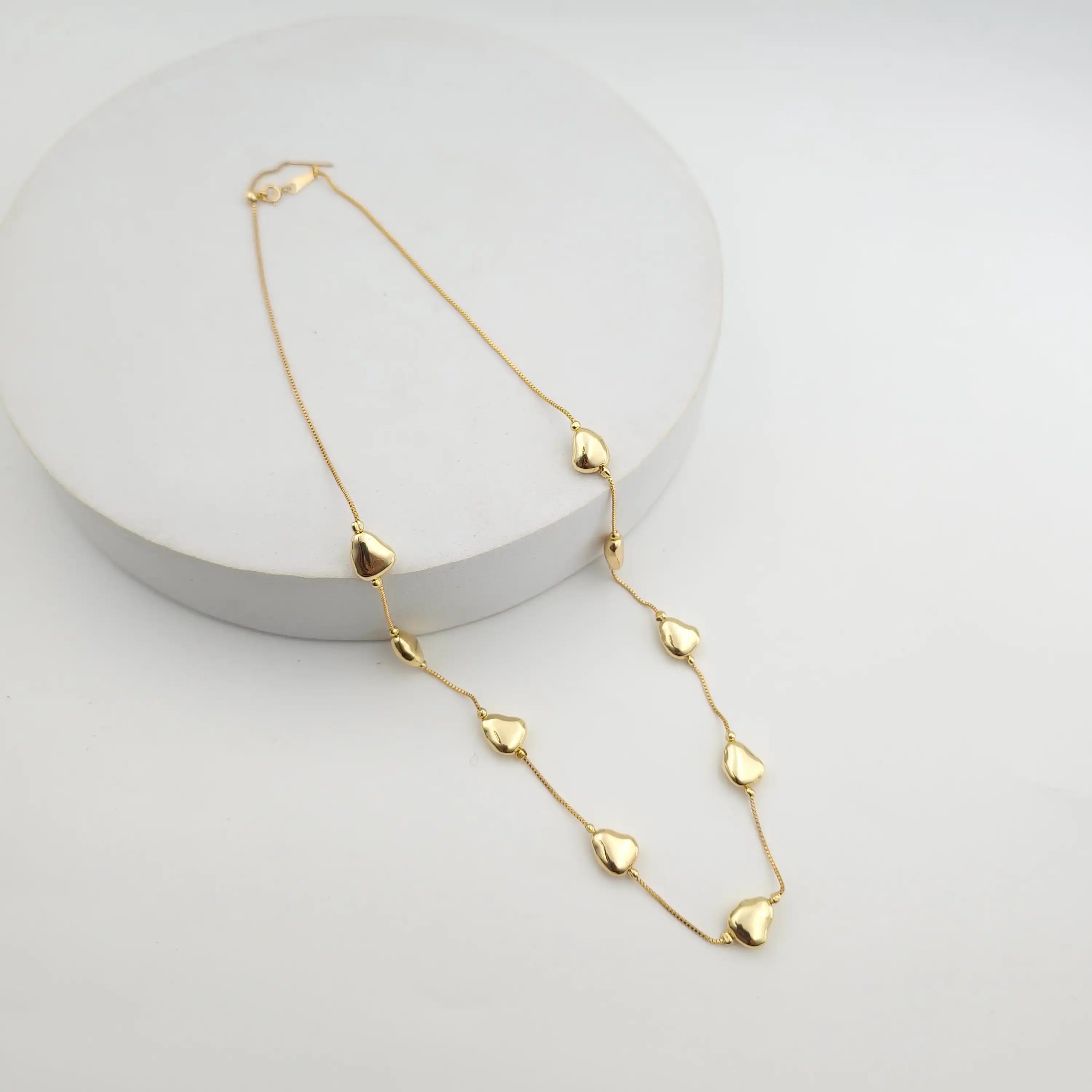 Golden Pebble Dainty Set