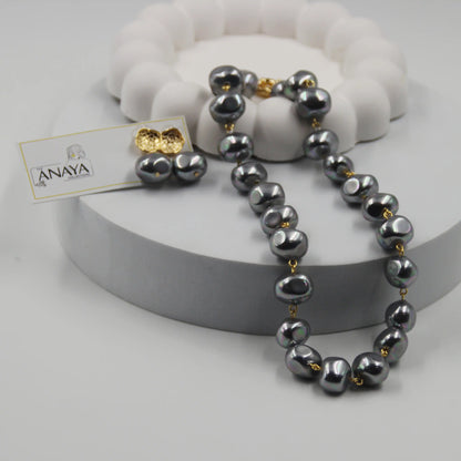 Uncut Shell Pearl Set